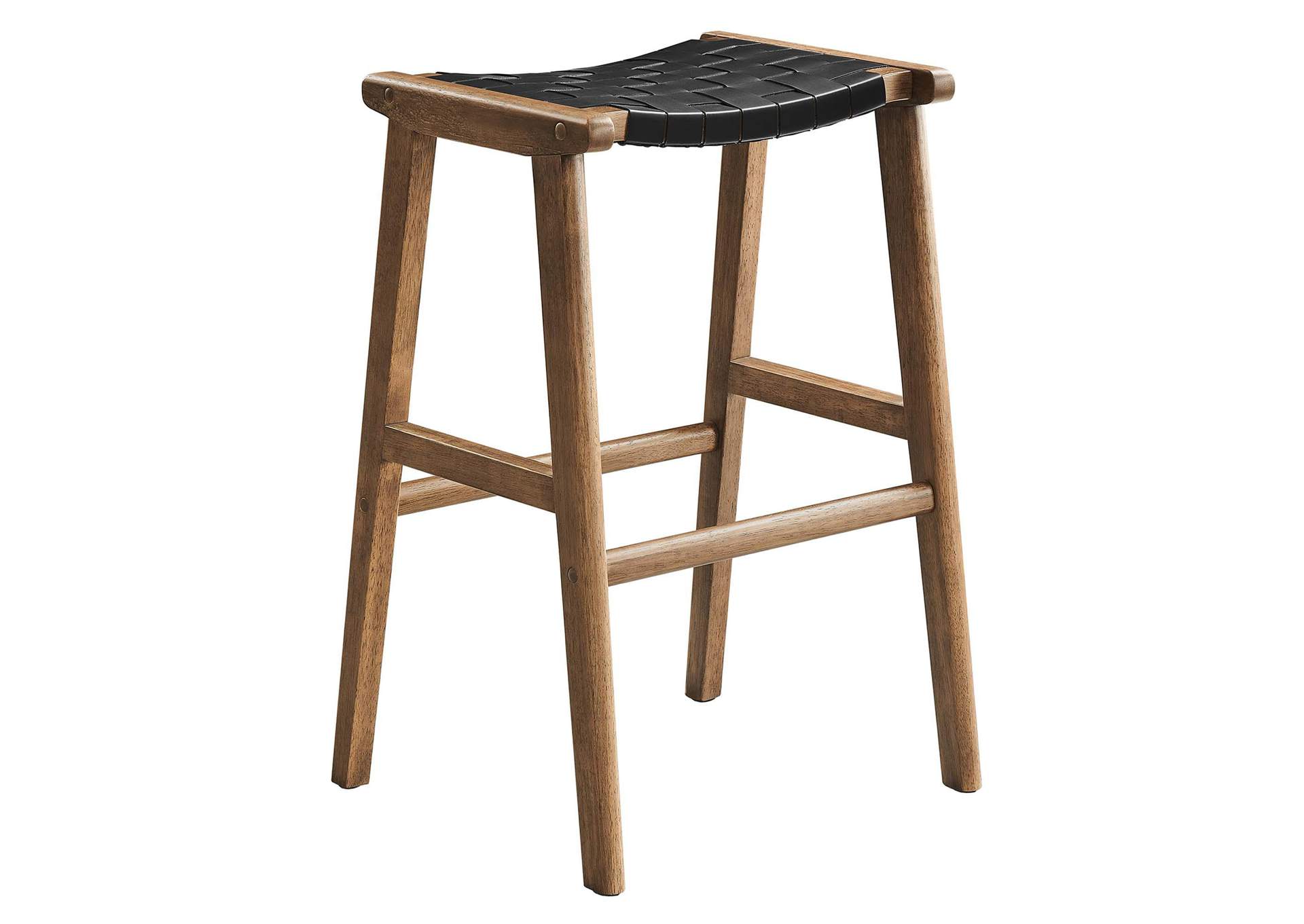 Saoirse Faux Leather Wood Bar Stool - Set Of 2 image 3