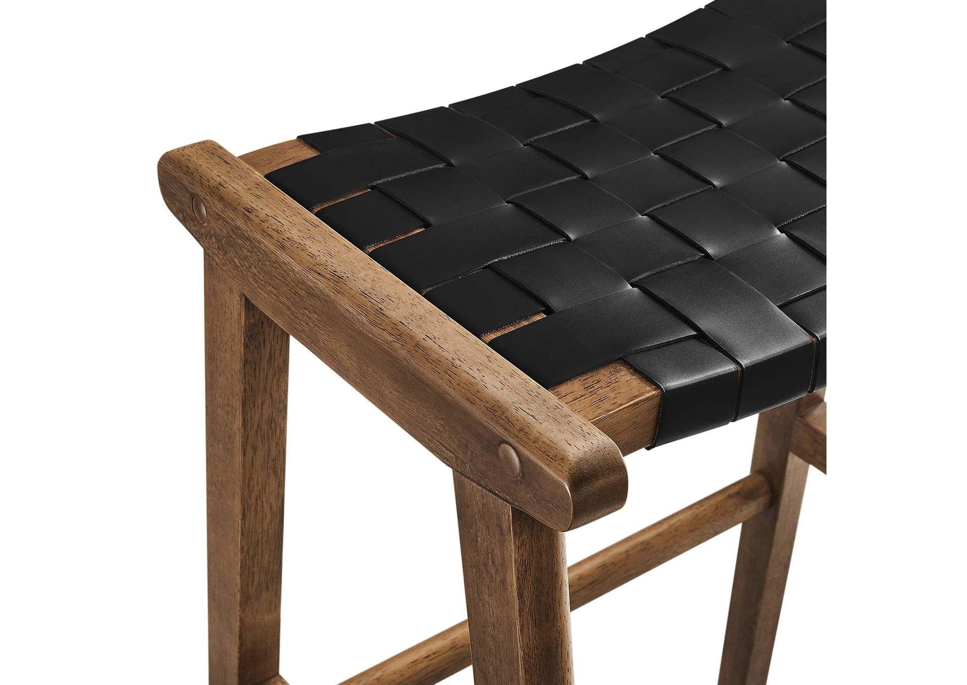 Saoirse Faux Leather Wood Bar Stool - Set Of 2 image 6