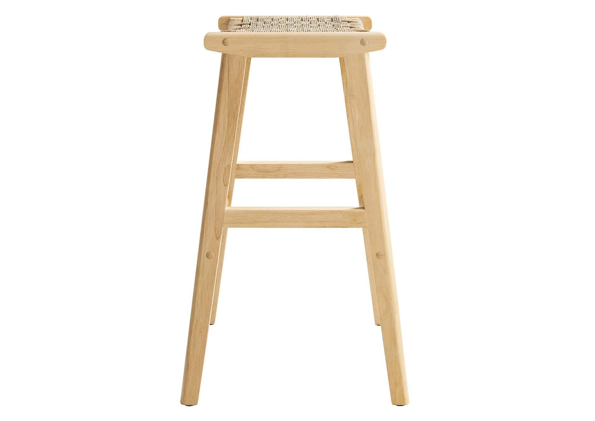 Saoirse Woven Rope Wood Bar Stool - Set Of 2 image 4