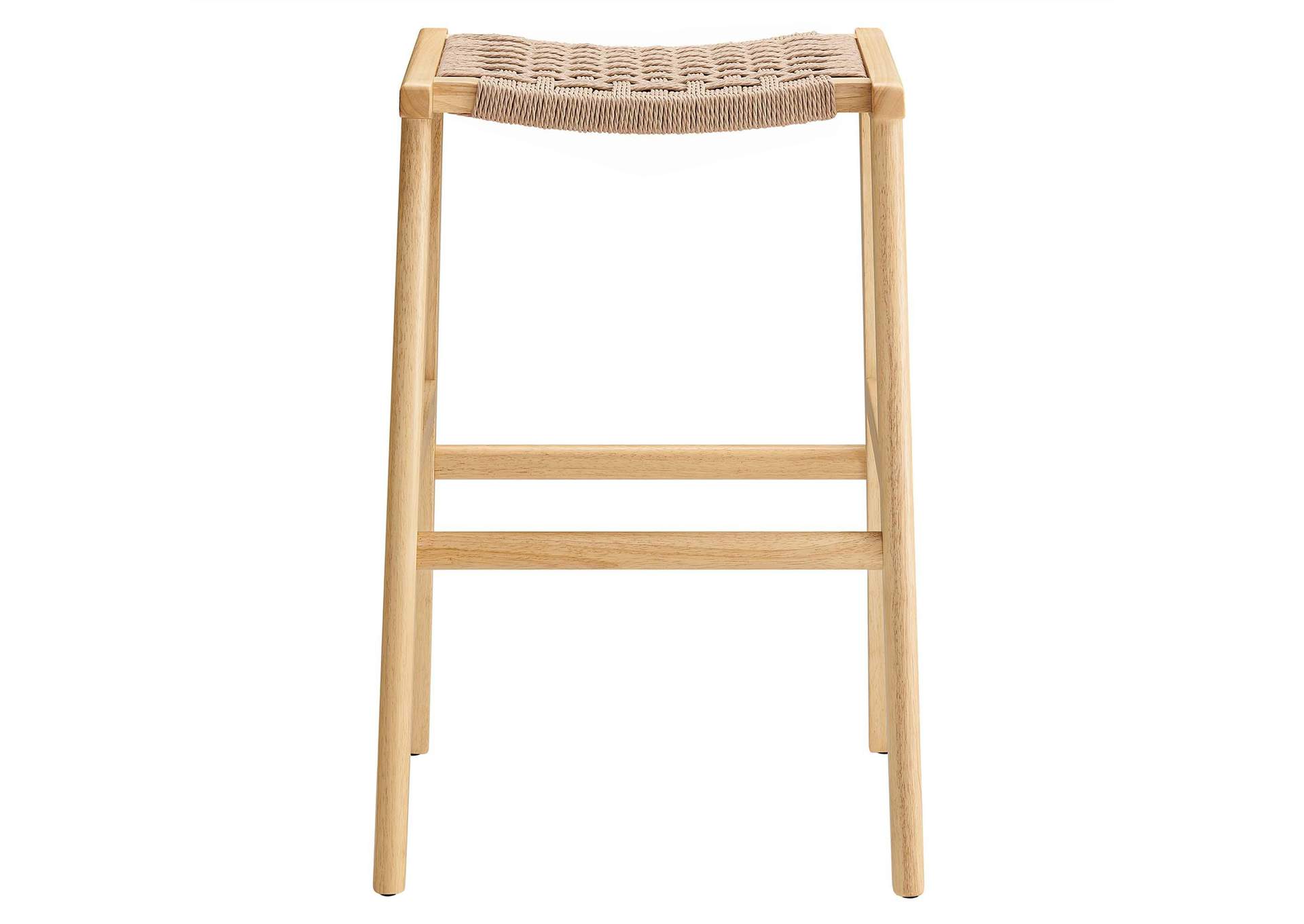 Saoirse Woven Rope Wood Bar Stool - Set Of 2 image 5