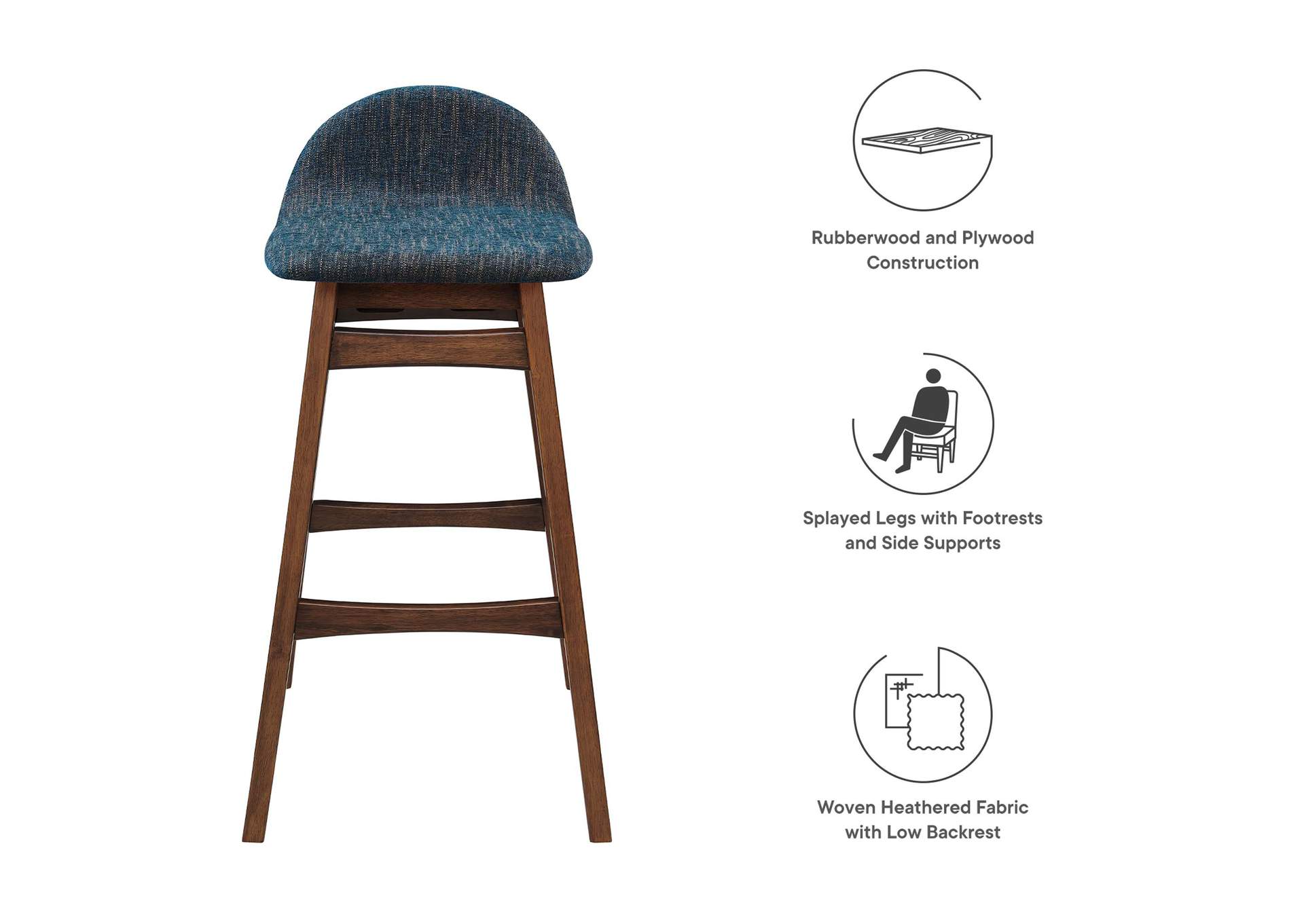 Juno Wood Bar Stool - Set Of 2