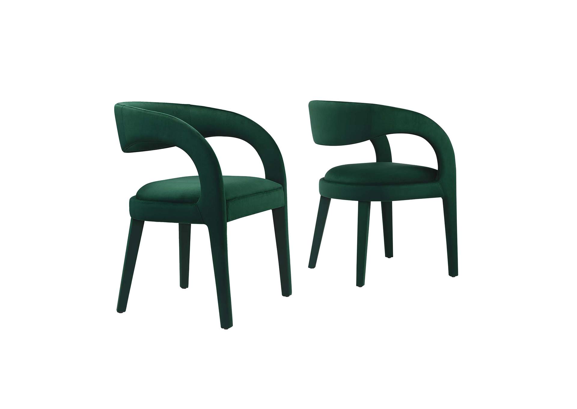 Pinnacle Performance Velvet Dining Chair Set Of 2 By Modway image 1