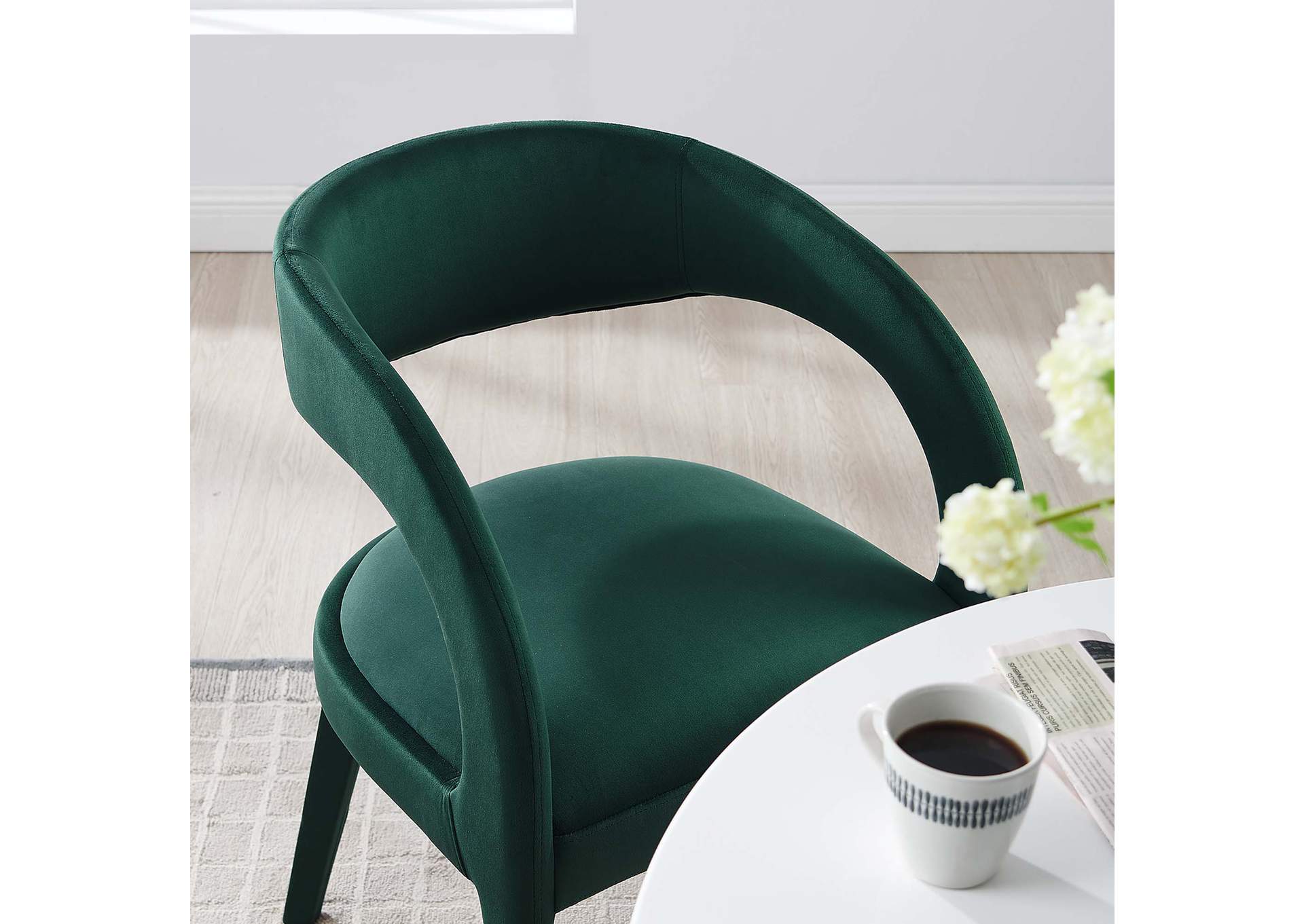 Pinnacle Performance Velvet Dining Chair Set Of 2 By Modway image 11