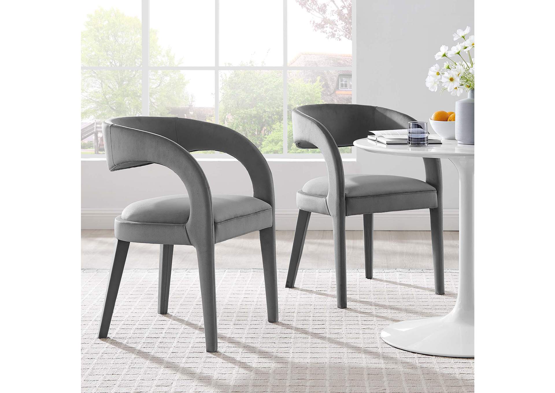 Pinnacle Performance Velvet Dining Chair Set Of Two image 10