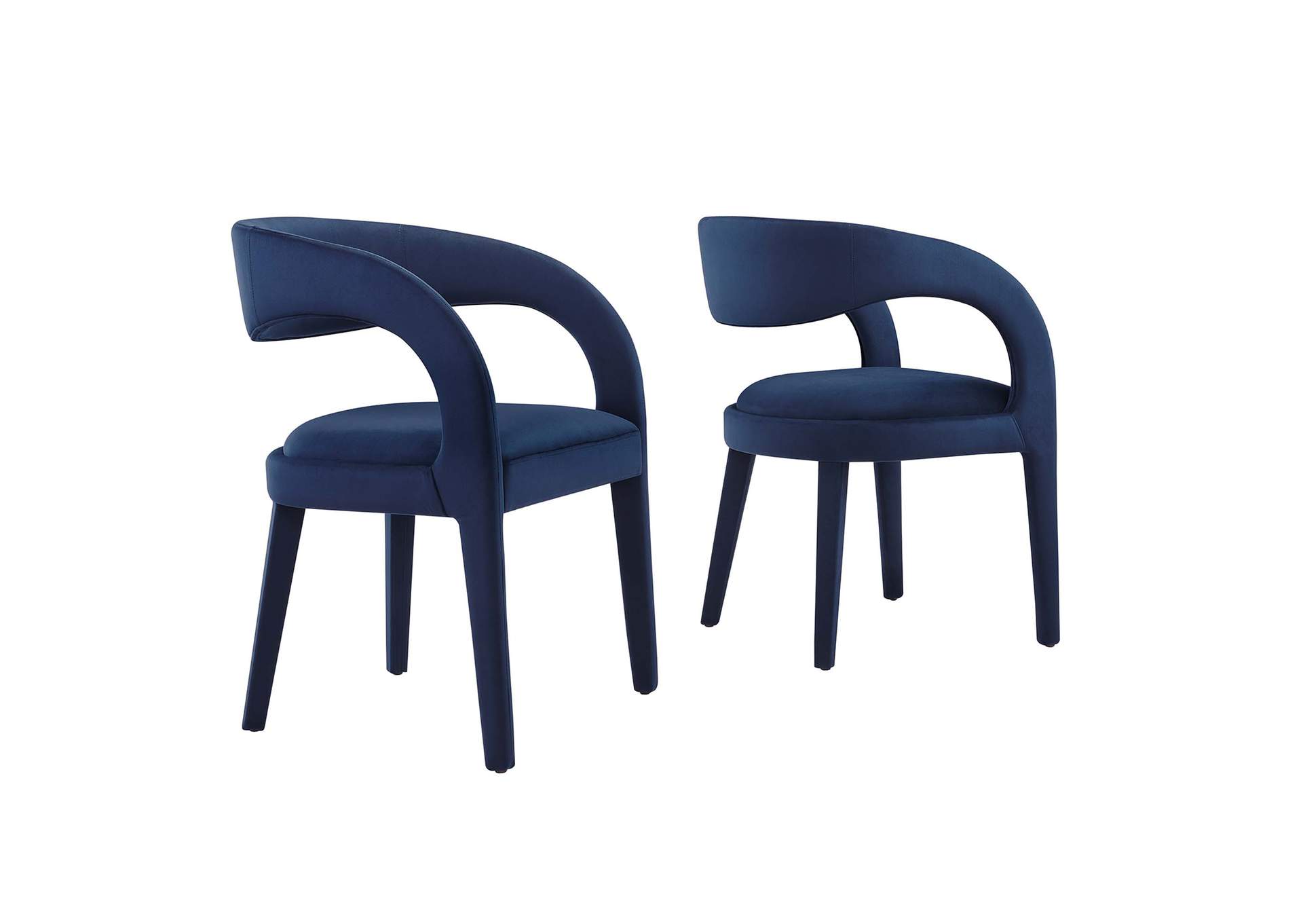 Pinnacle Performance Velvet Dining Chair Set Of 2 By Modway image 1