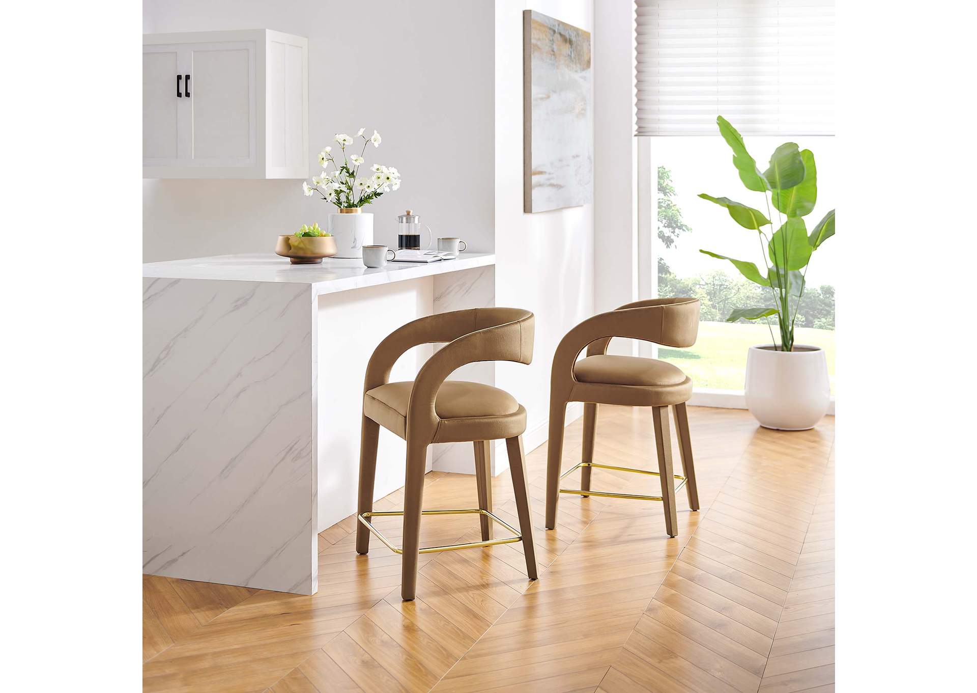 Pinnacle Performance Velvet Counter Stool Set Of Two image 10