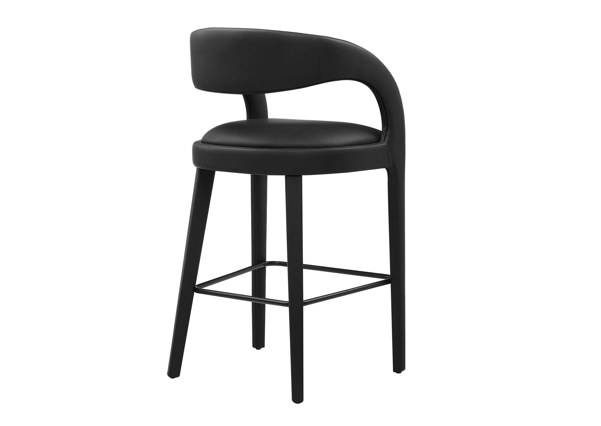 Pinnacle Vegan Leather Bar Stool Set Of Two