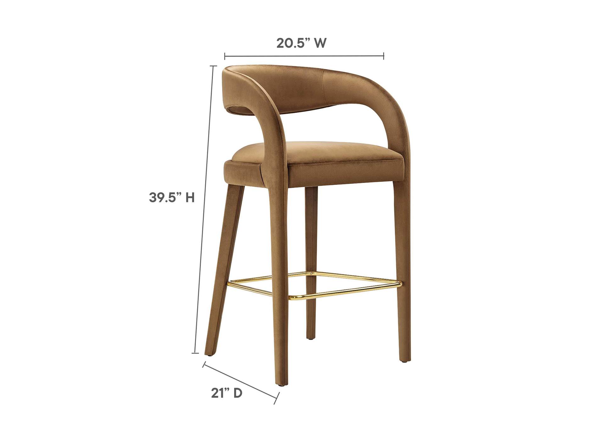 Pinnacle Performance Velvet Bar Stool Set Of Two image 9