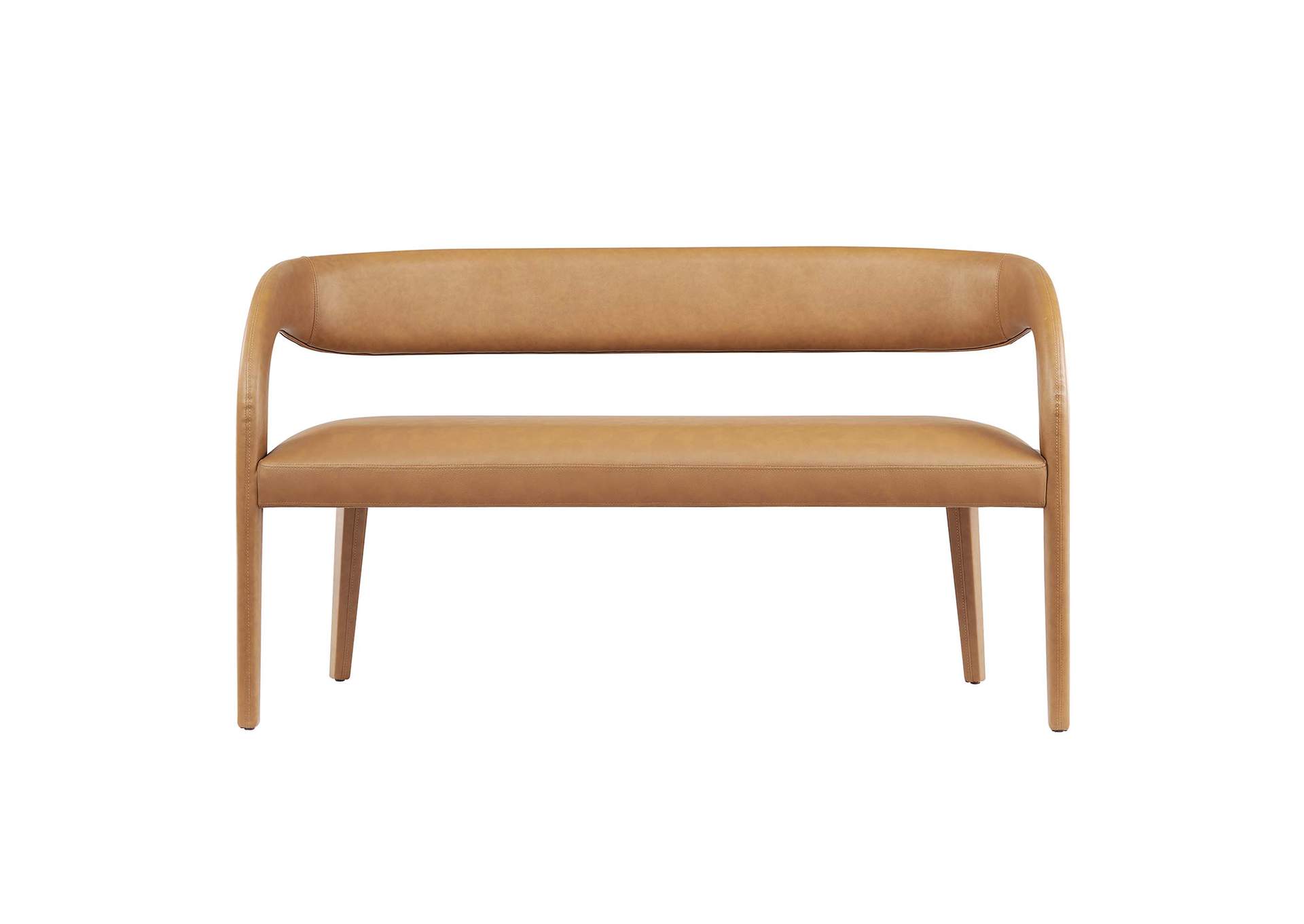 Pinnacle Vegan Leather Accent Bench