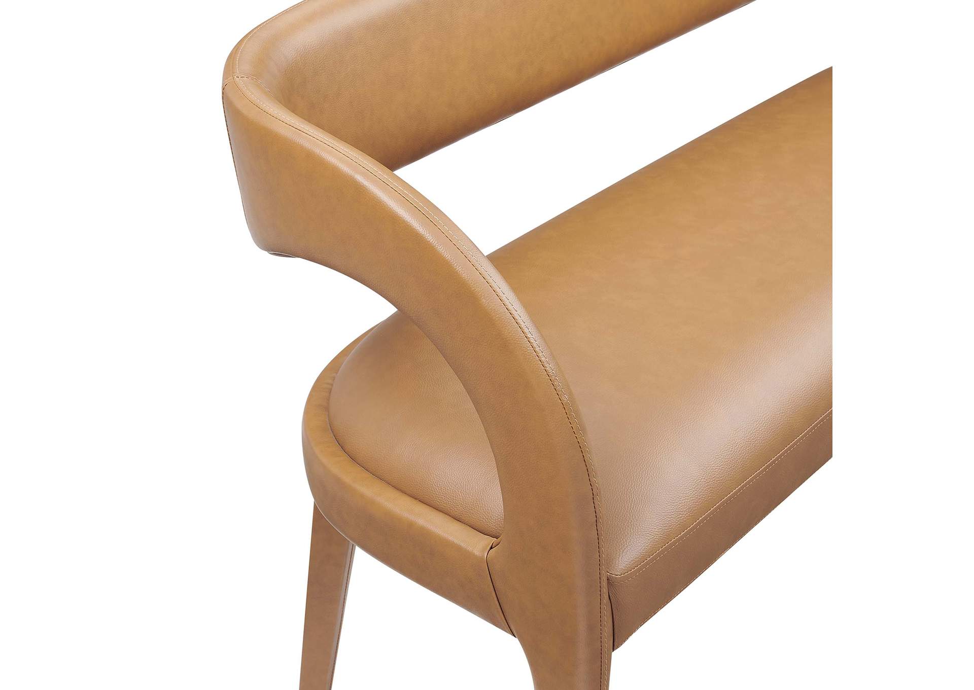 Pinnacle Vegan Leather Accent Bench