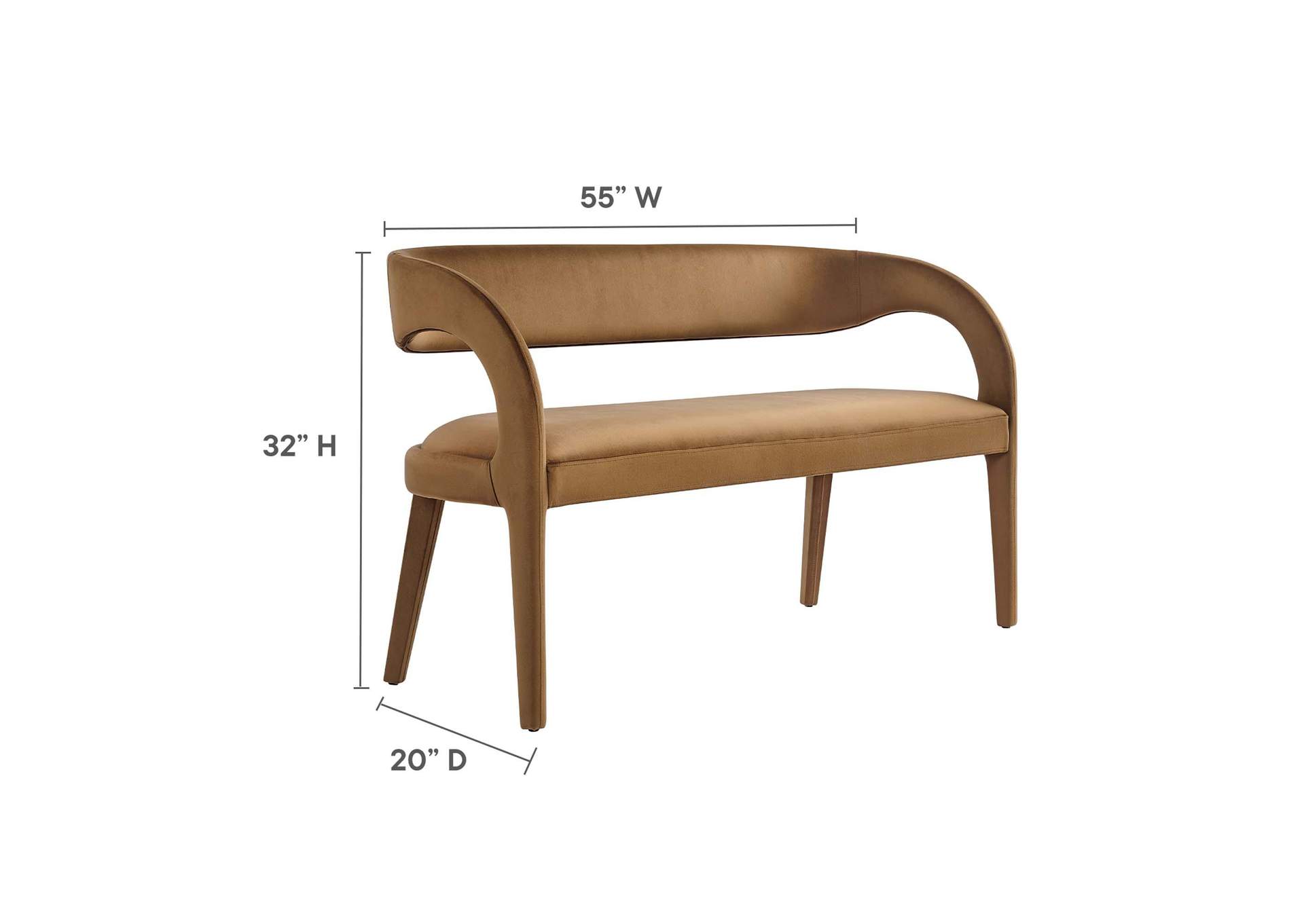 Pinnacle Performance Velvet Accent Bench image 8