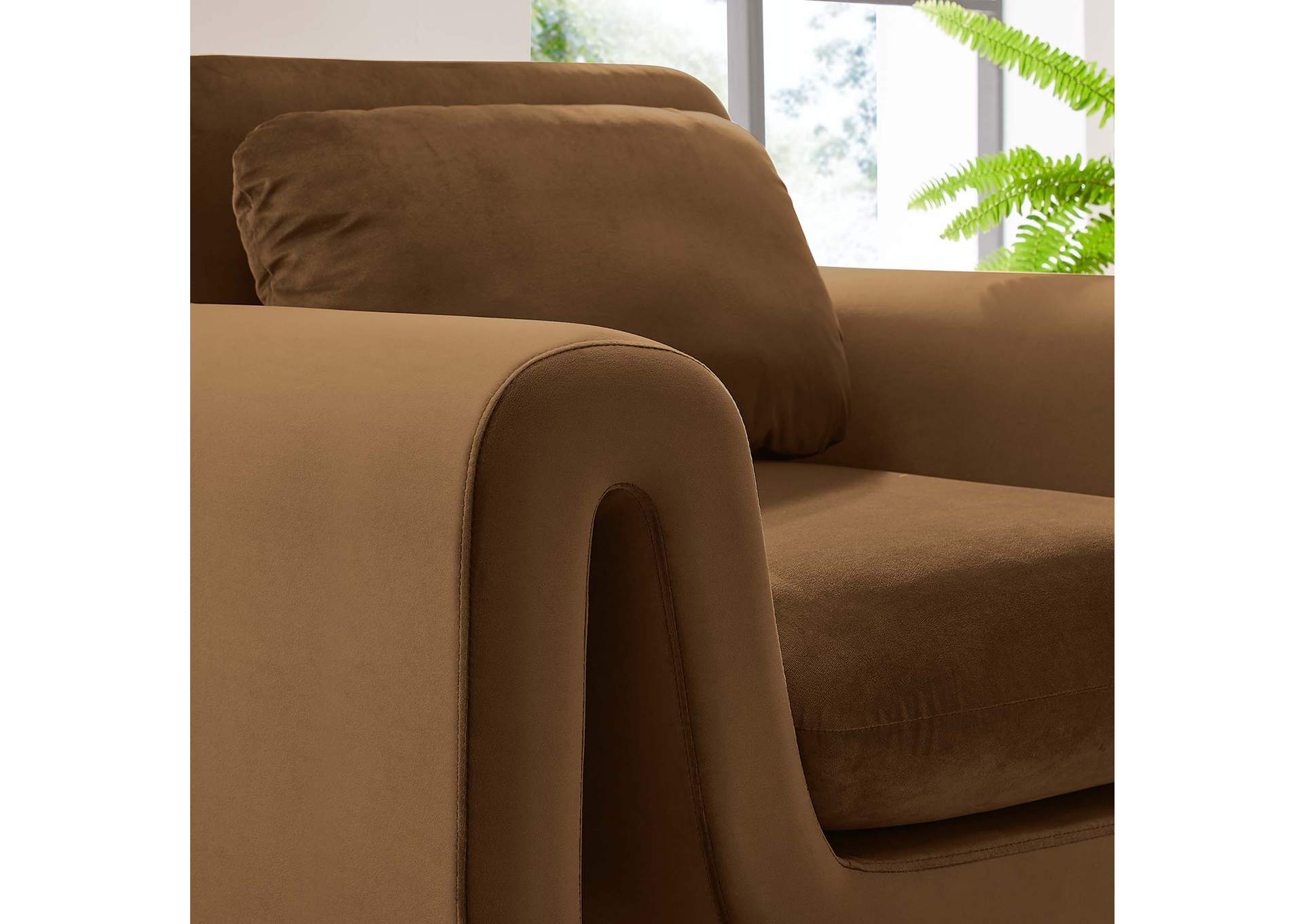 Waverly Performance Velvet Armchair image 9