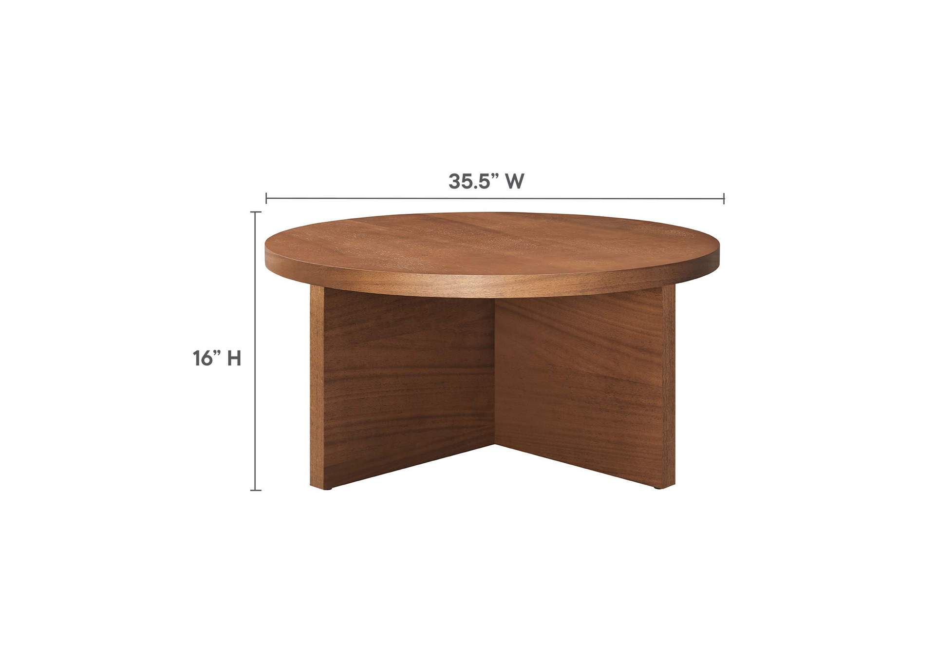 Silas Round Wood Coffee Table