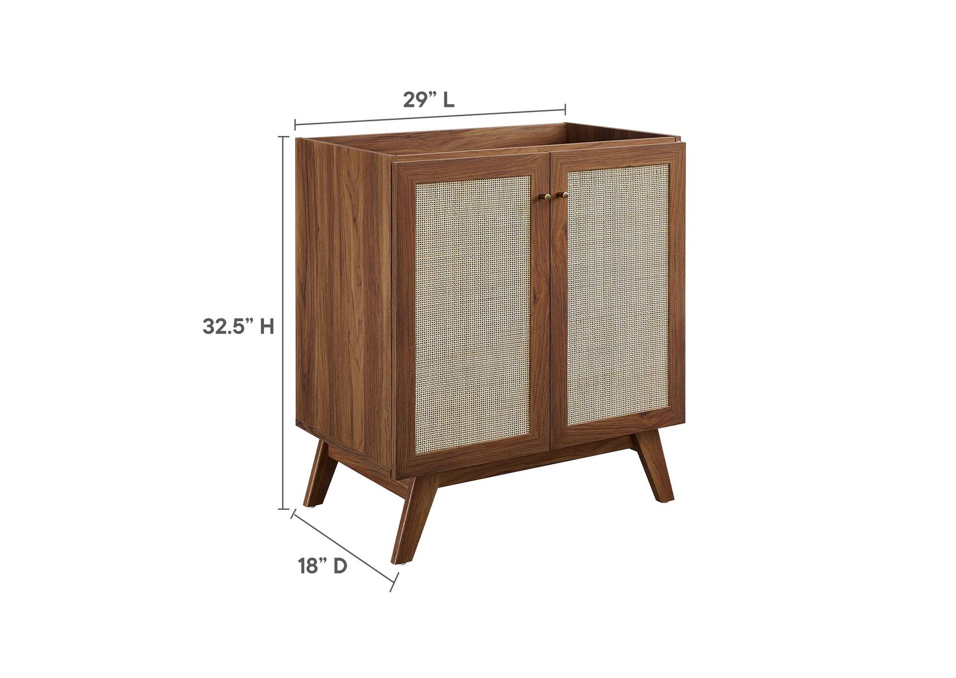 Soma 30” Bathroom Vanity Cabinet - Sink Basin Not Included