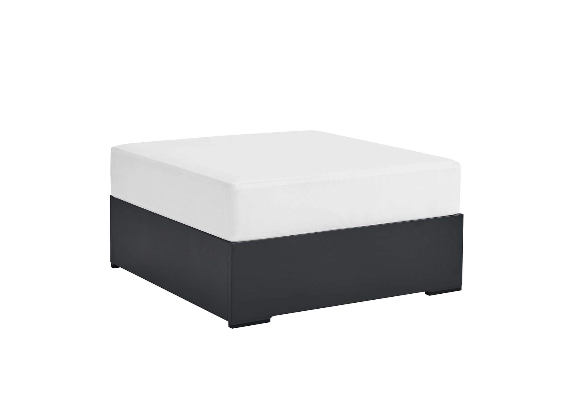 Tahoe Outdoor Patio Powder-Coated Aluminum Ottoman By Modway