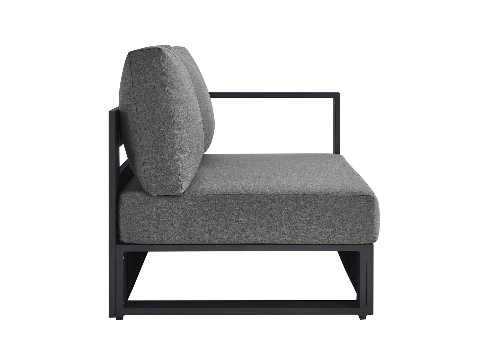 Tahoe Outdoor Patio Powder-Coated Aluminum Modular Right-Facing Loveseat