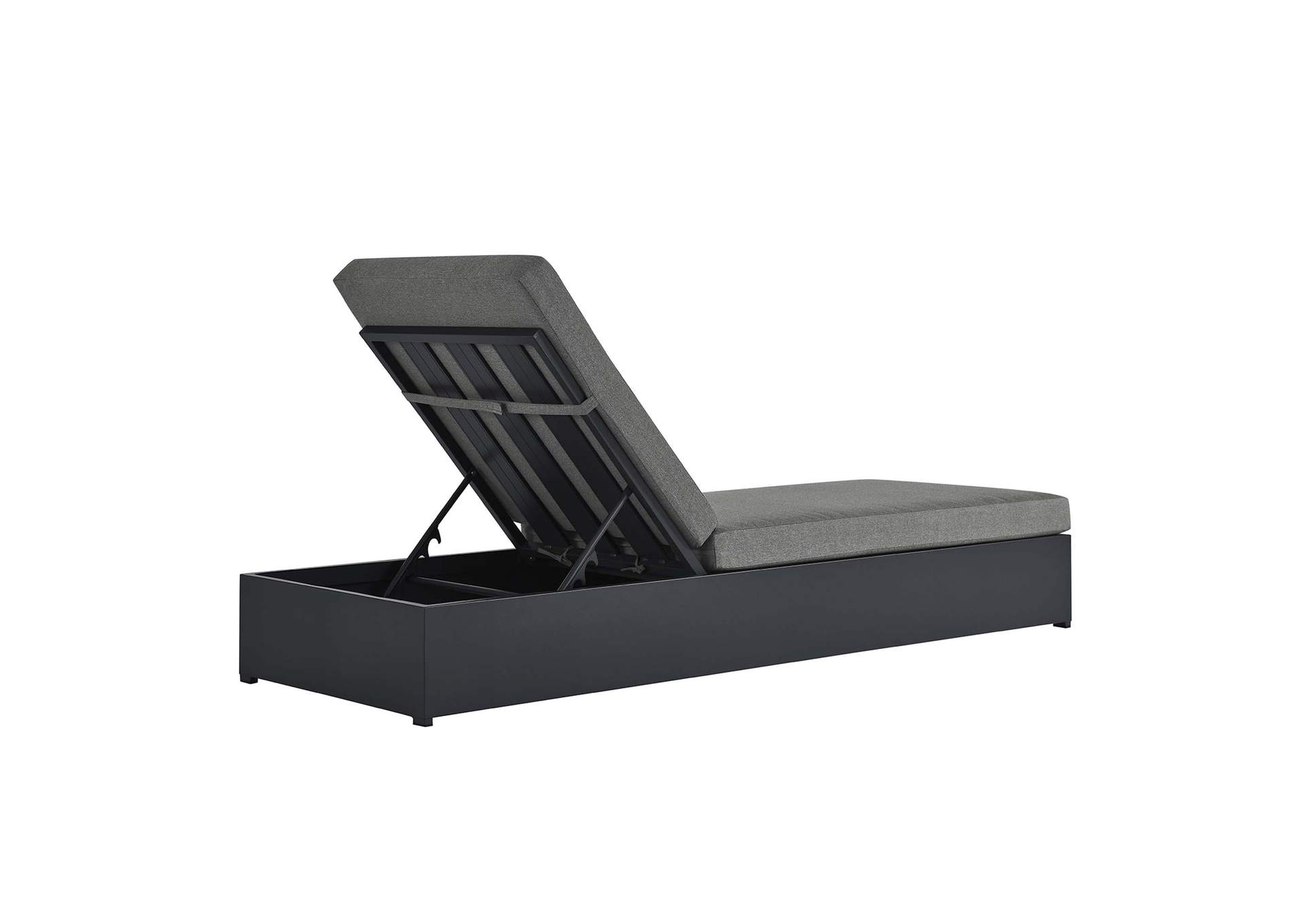Tahoe Outdoor Patio Powder-Coated Aluminum Chaise Lounge Chair