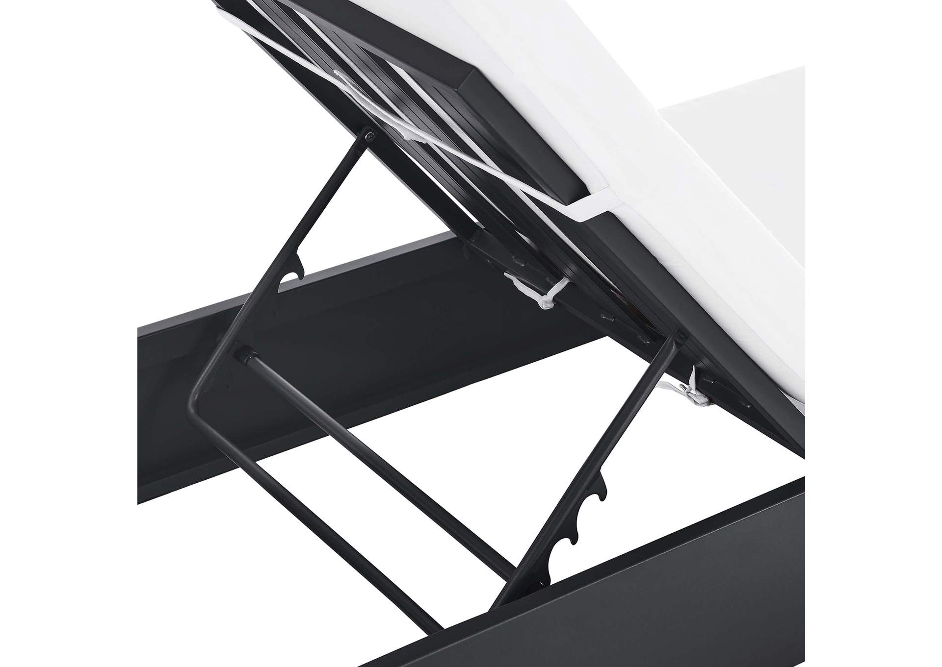 Tahoe Outdoor Patio Powder-Coated Aluminum Chaise Lounge Chair