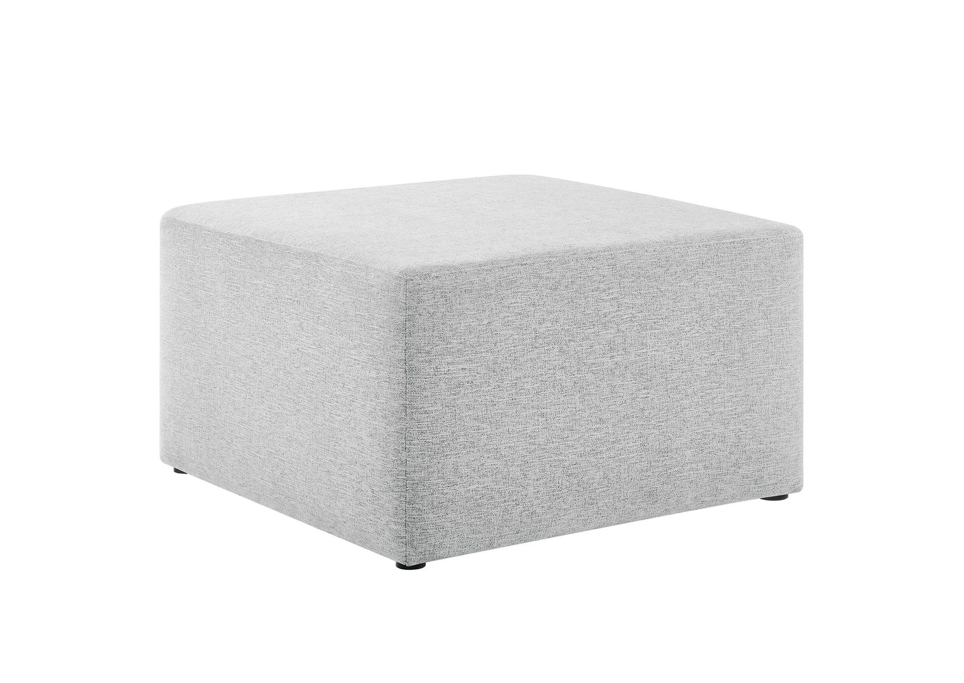 Callum Large 28" Square Woven Heathered Fabric Upholstered Ottoman By Modway