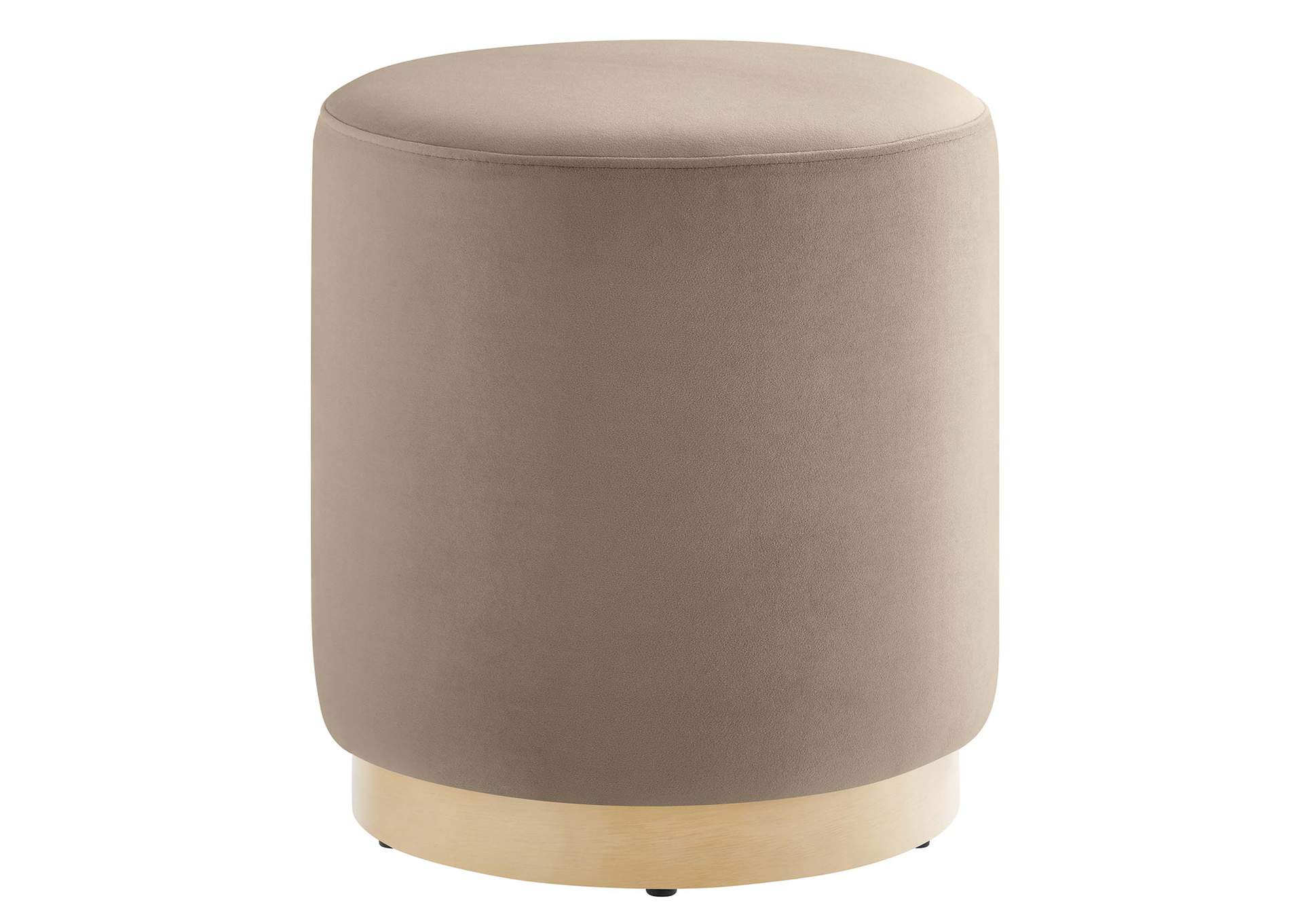 Tilden 16" Round Performance Velvet Upholstered Ottoman By Modway