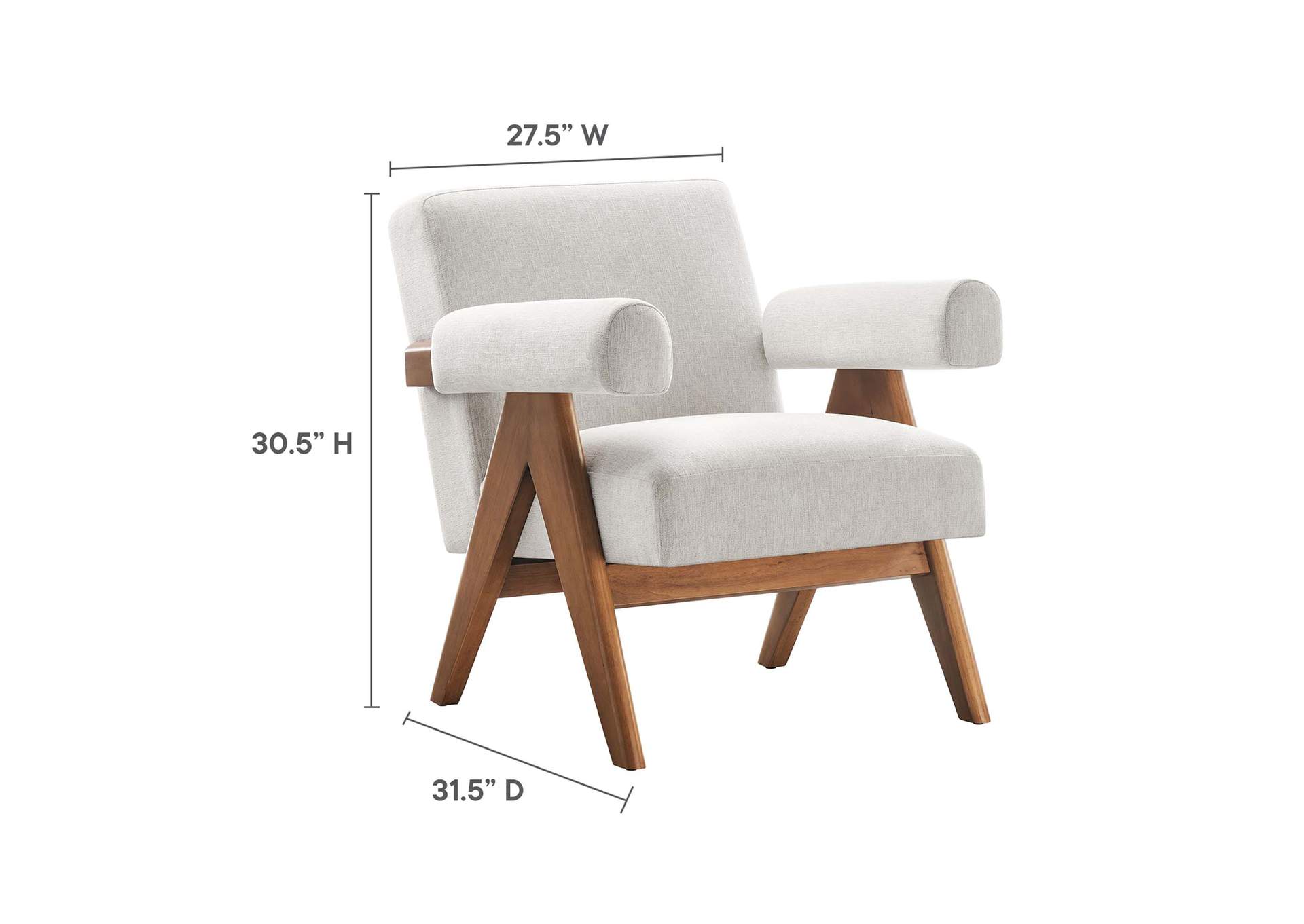 Lyra Fabric Armchair - Set Of 2