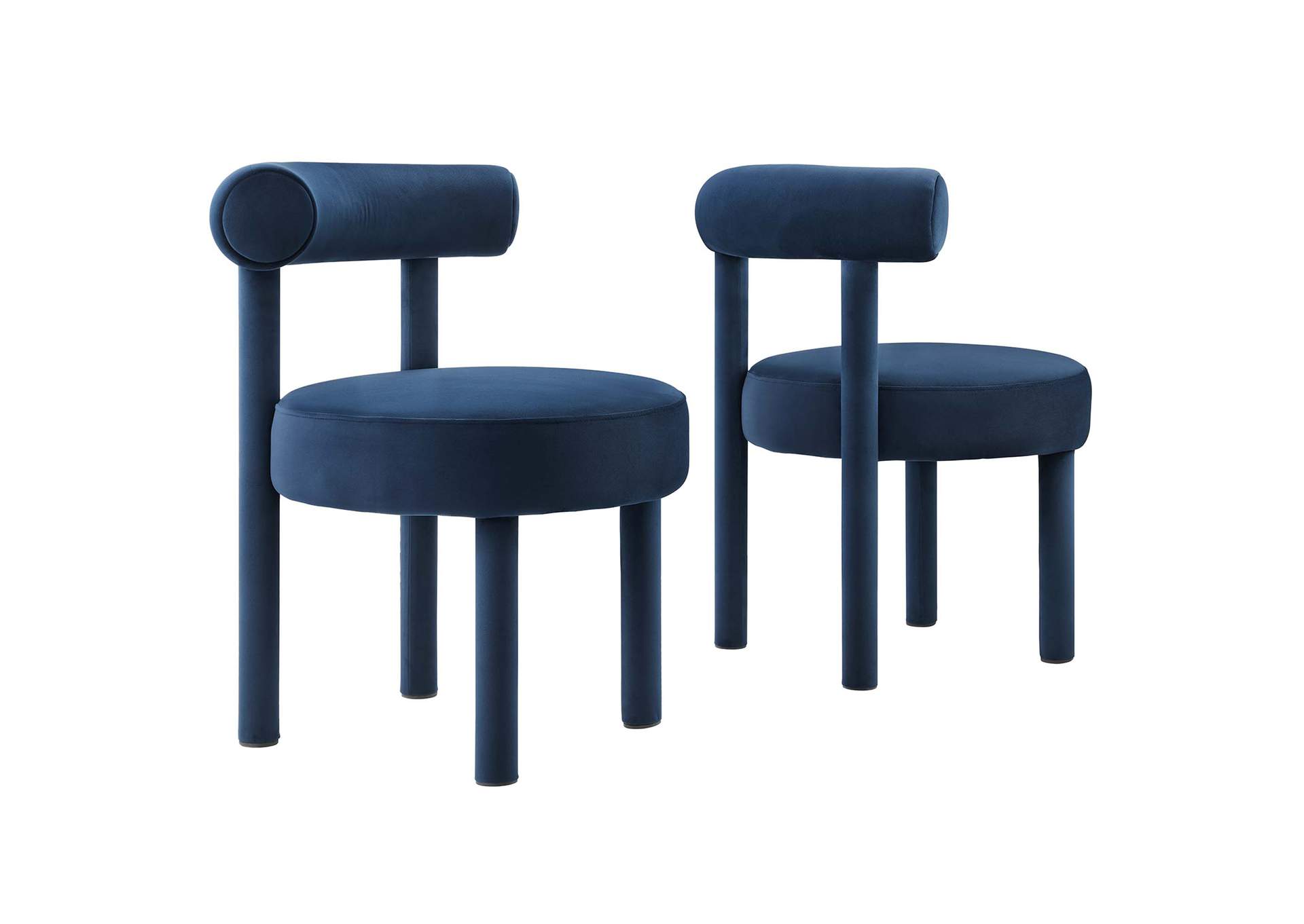 Toulouse Performance Velvet Dining Chair Set Of 2 By Modway image 1