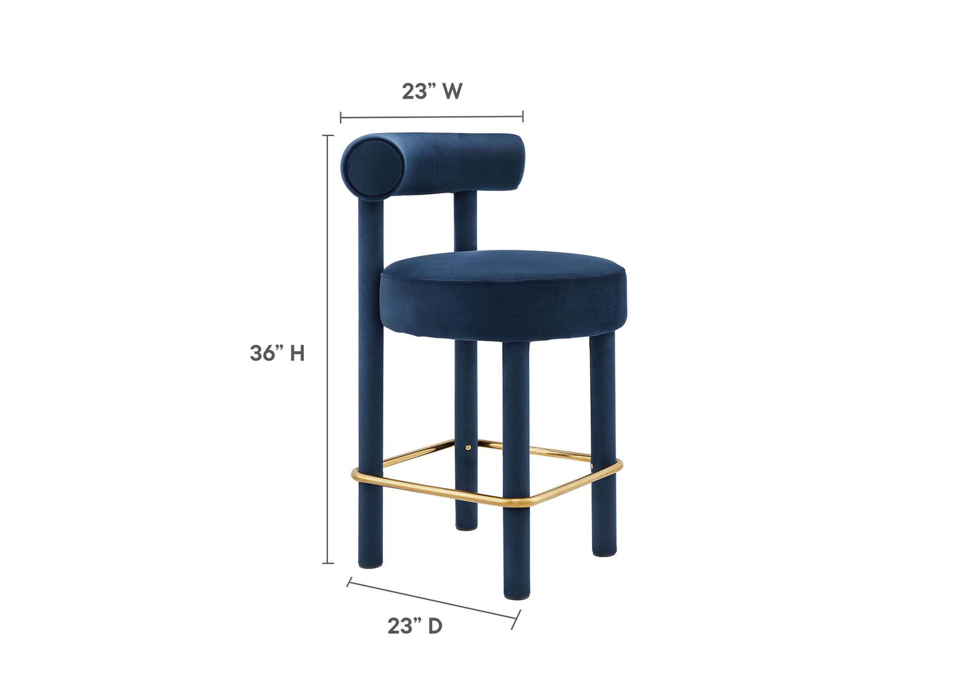 Toulouse Performance Velvet Counter Stool - Set Of 2 image 9