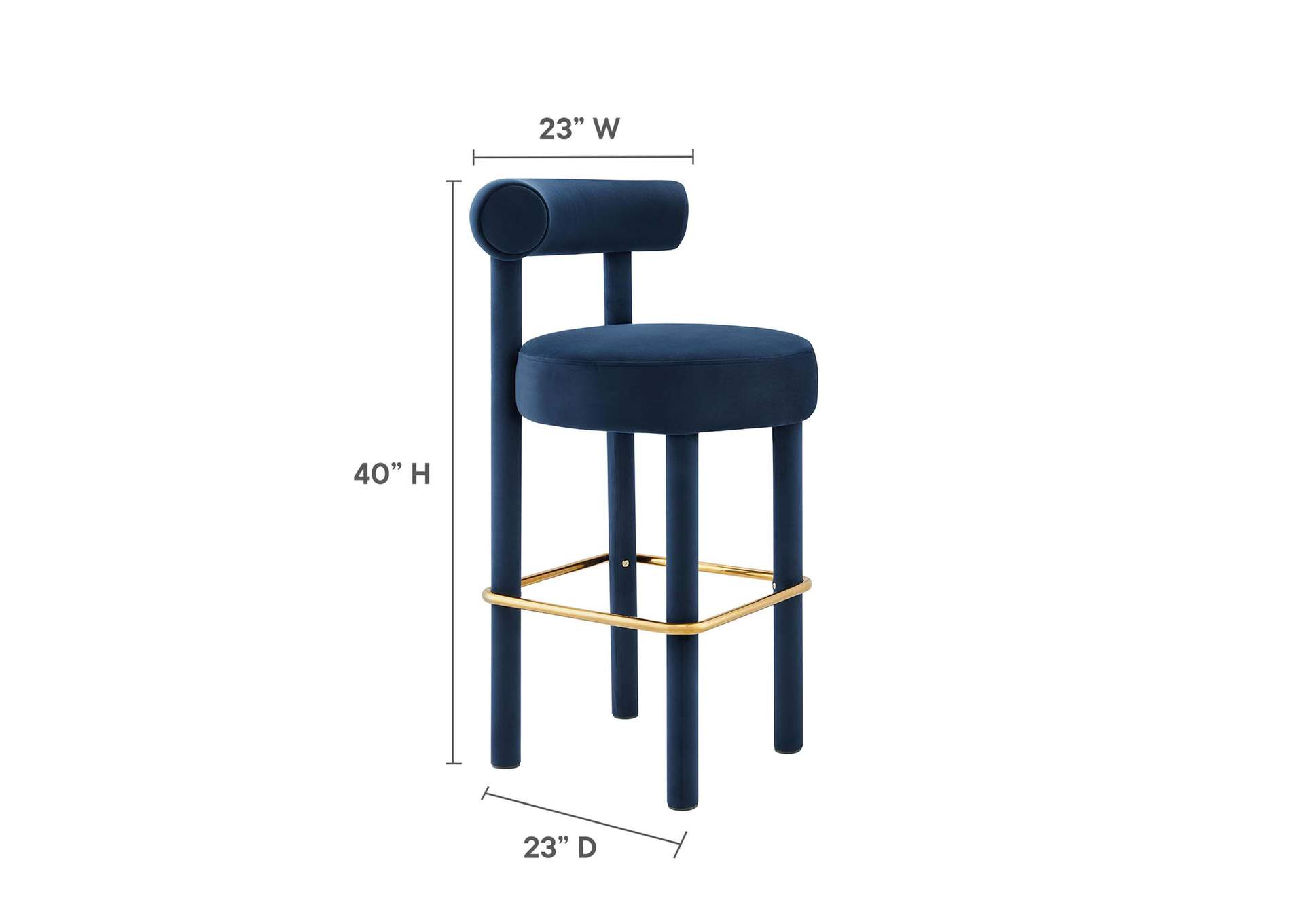 Toulouse Performance Velvet Bar Stool - Set Of 2 image 9