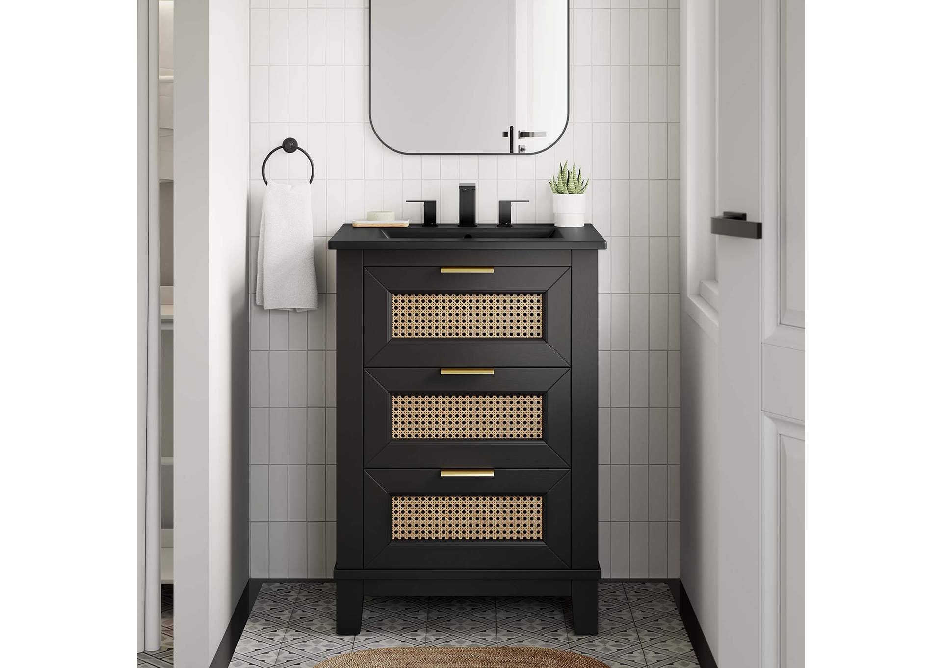 Dixie 24” Solid Wood Bathroom Vanity Cabinet