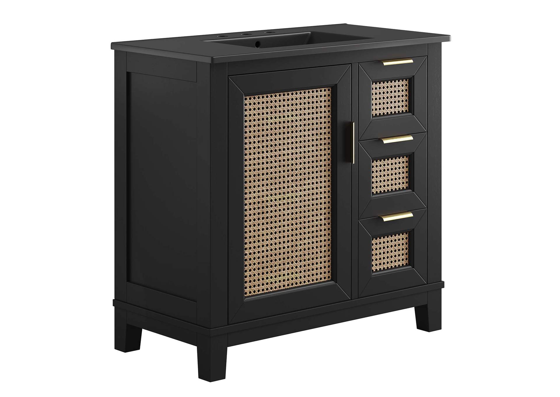 Dixie 36” Solid Wood Bathroom Vanity Cabinet By Modway