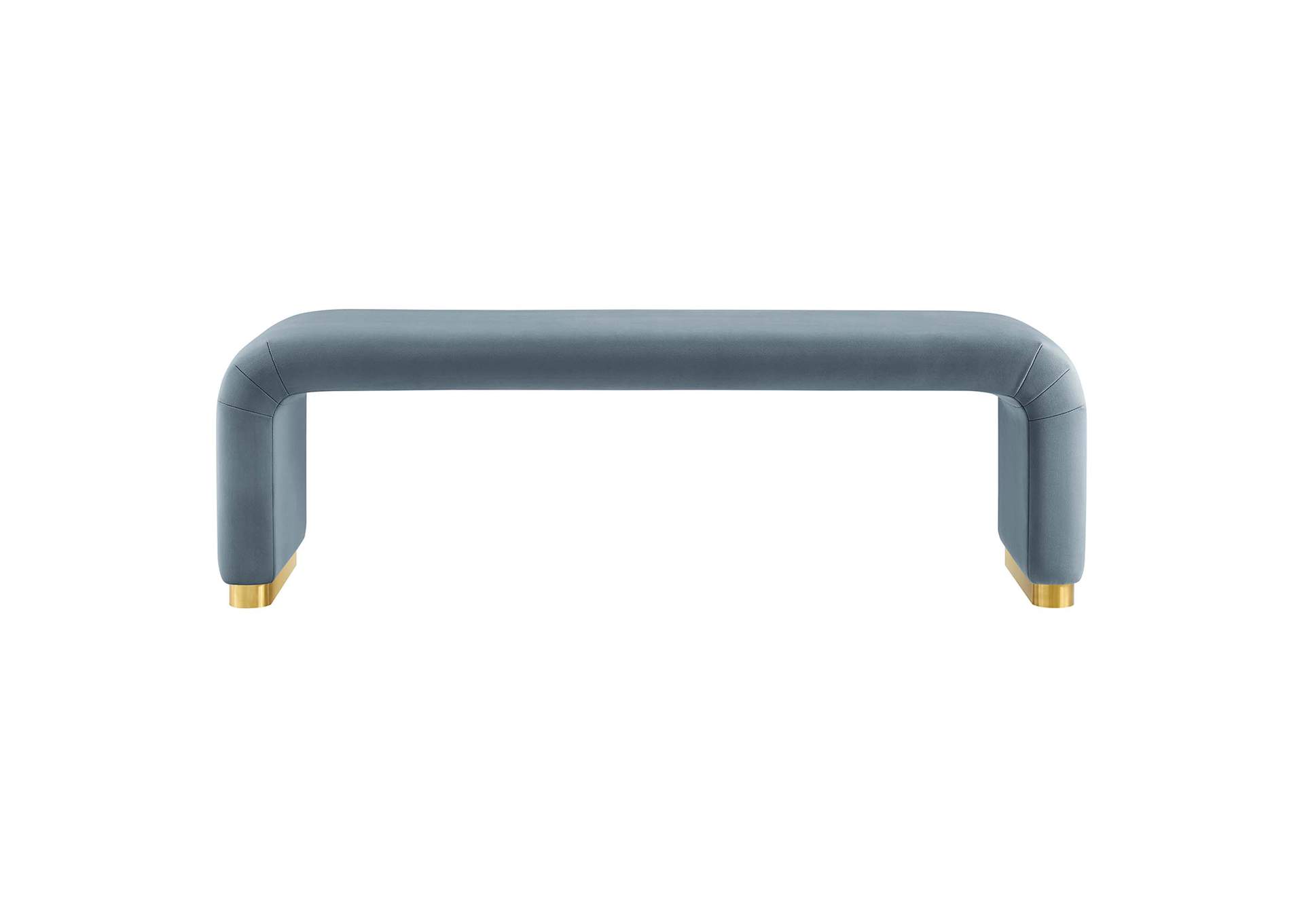 Koda Performance Velvet Waterfall Long Bench