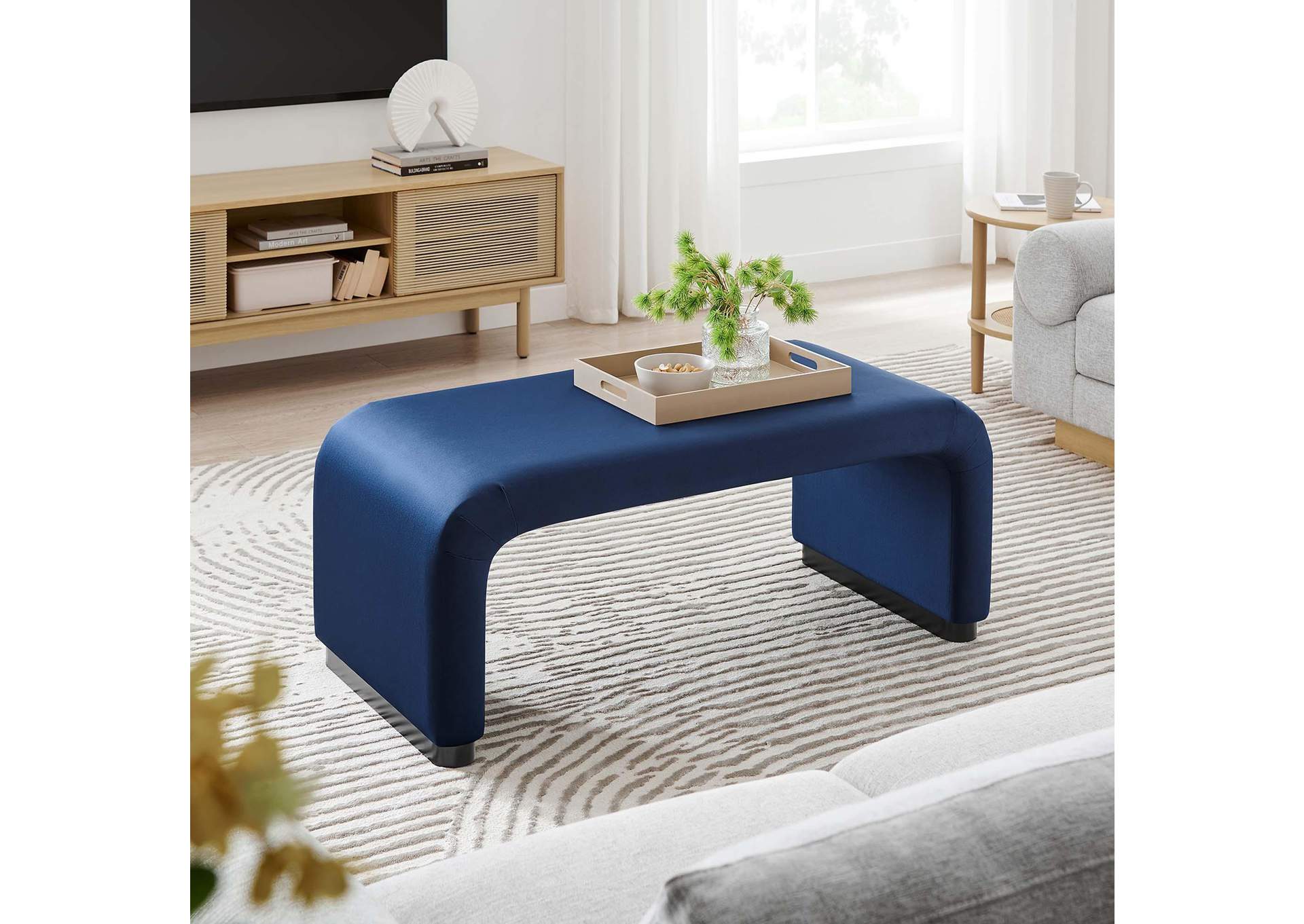 Koda Performance Velvet Waterfall Ottoman By Modway image 11