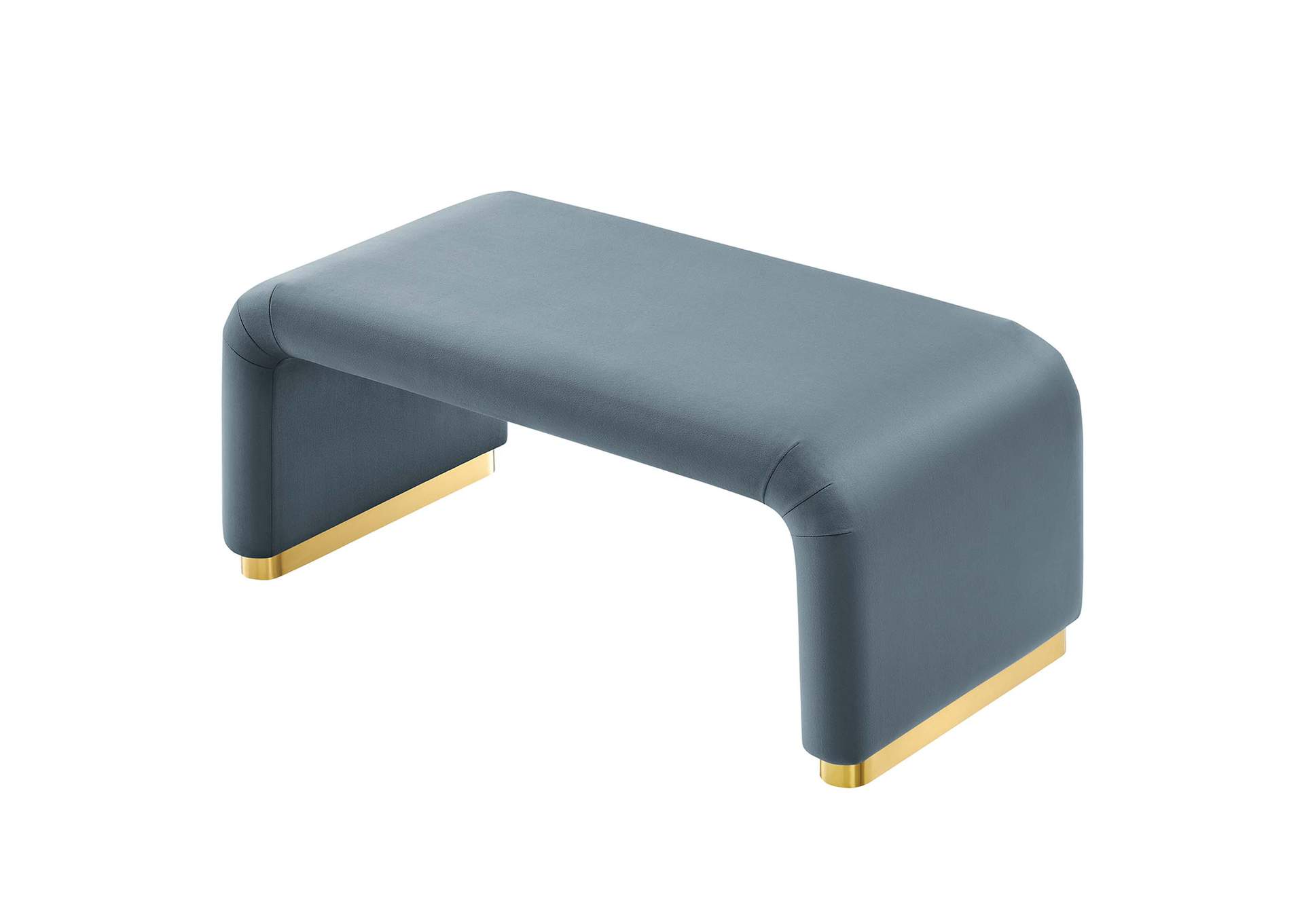 Koda Performance Velvet Waterfall Ottoman