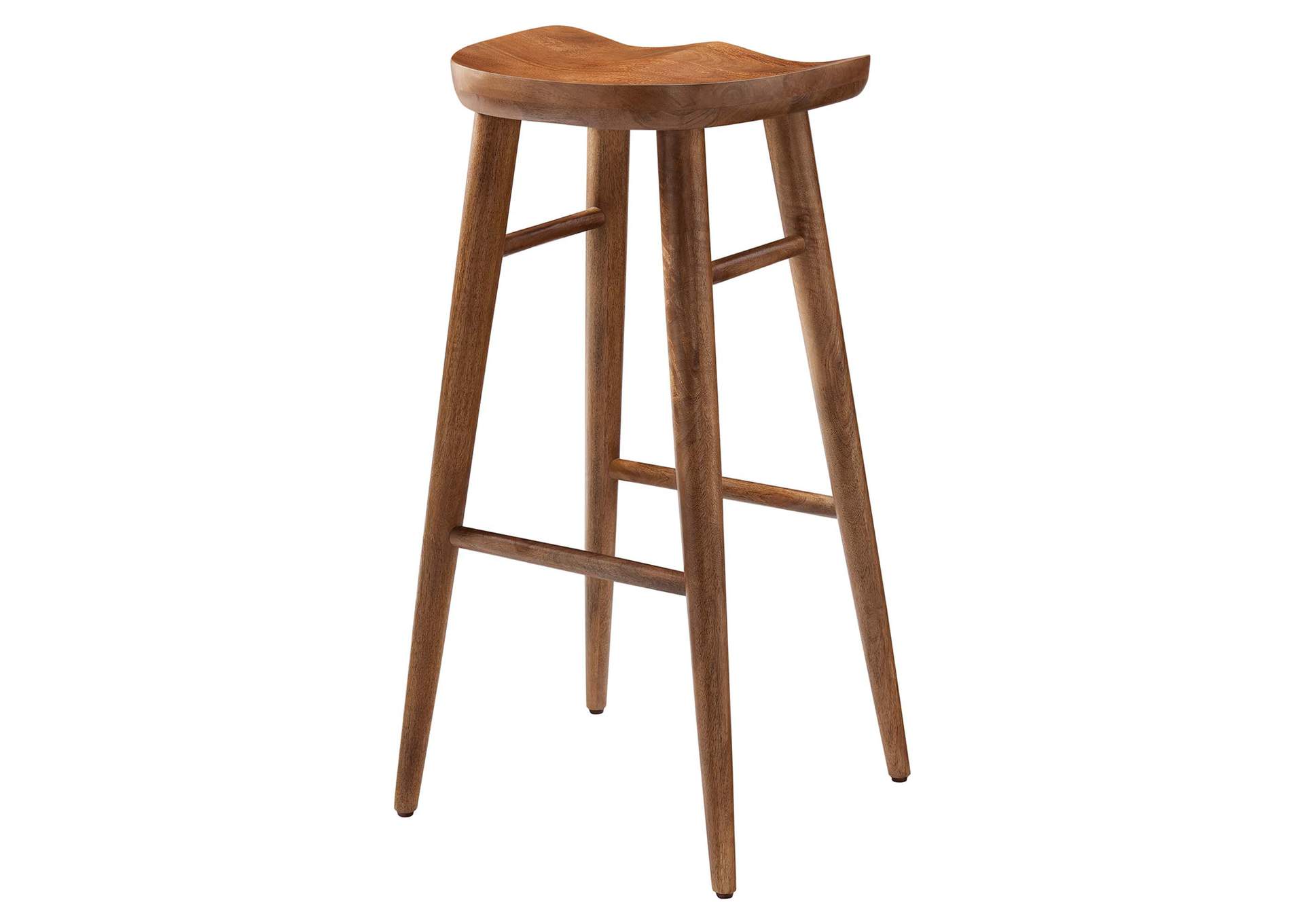 Saville Backless Wood Bar Stools - Set Of 2