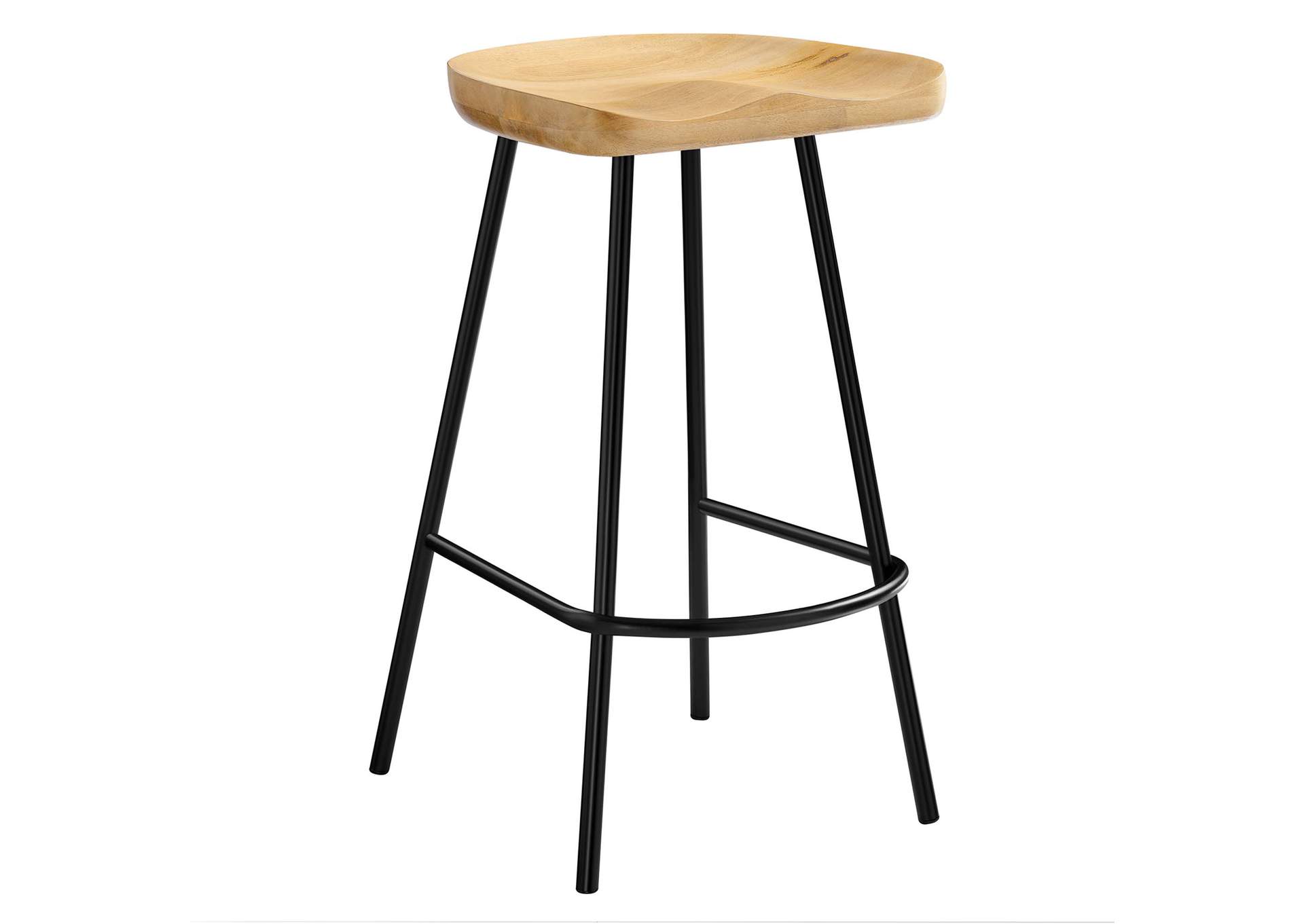Concord Backless Wood Counter Stools - Set Of 2