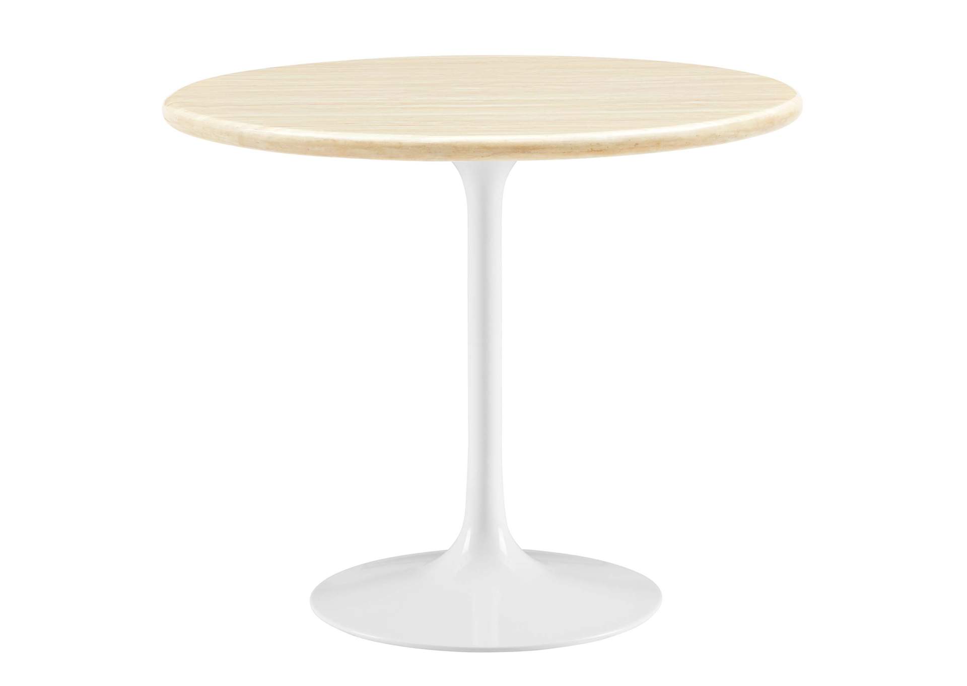 Lippa 36" Round Faux Travertine Dining Table By Modway image 1