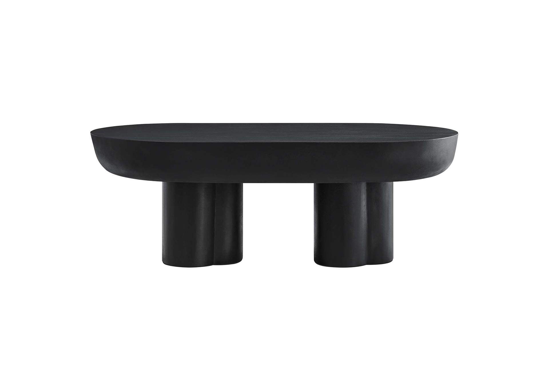 Caspian Oval Concrete Coffee Table