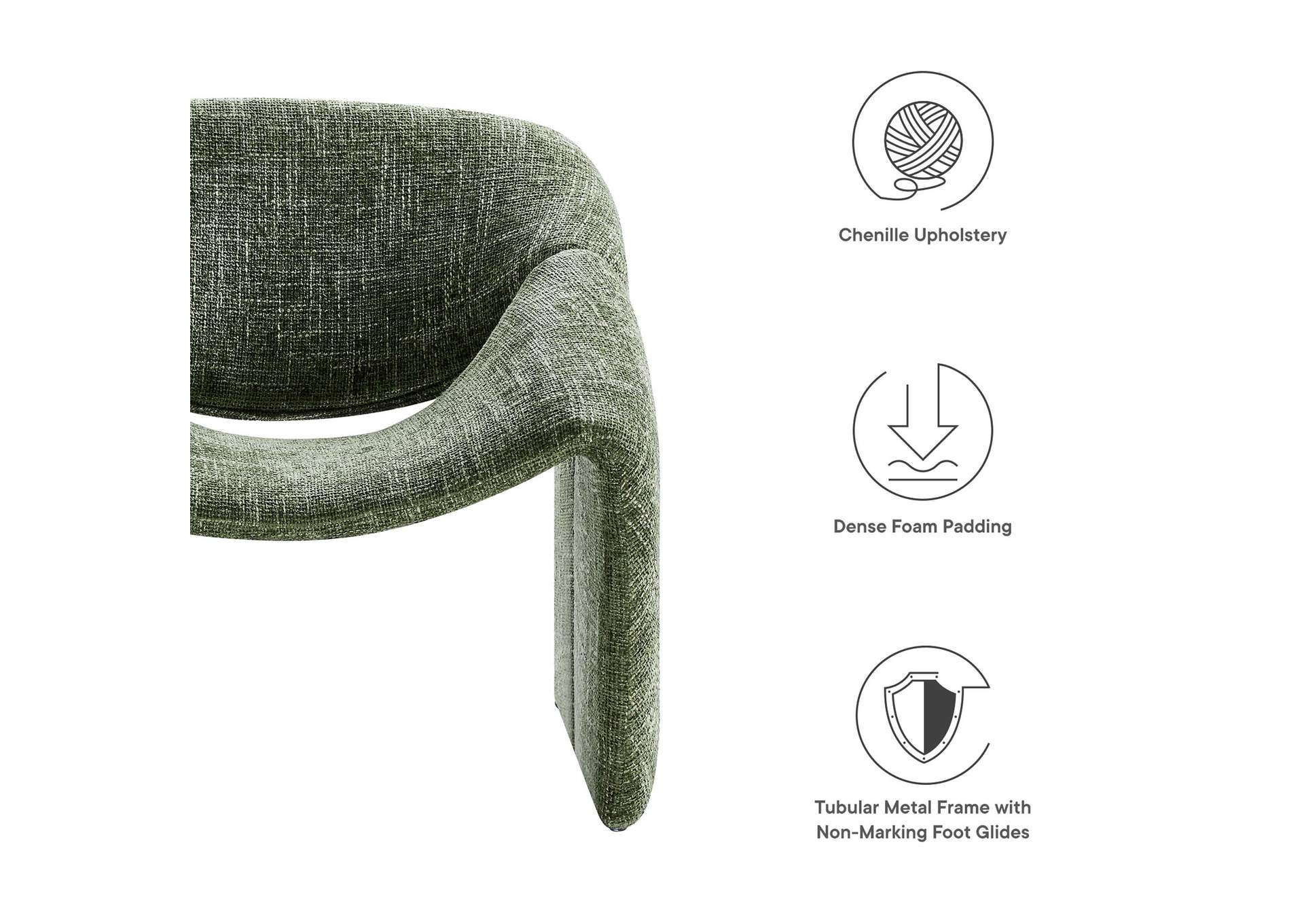 Vivi Chenille Upholstered Accent Chair