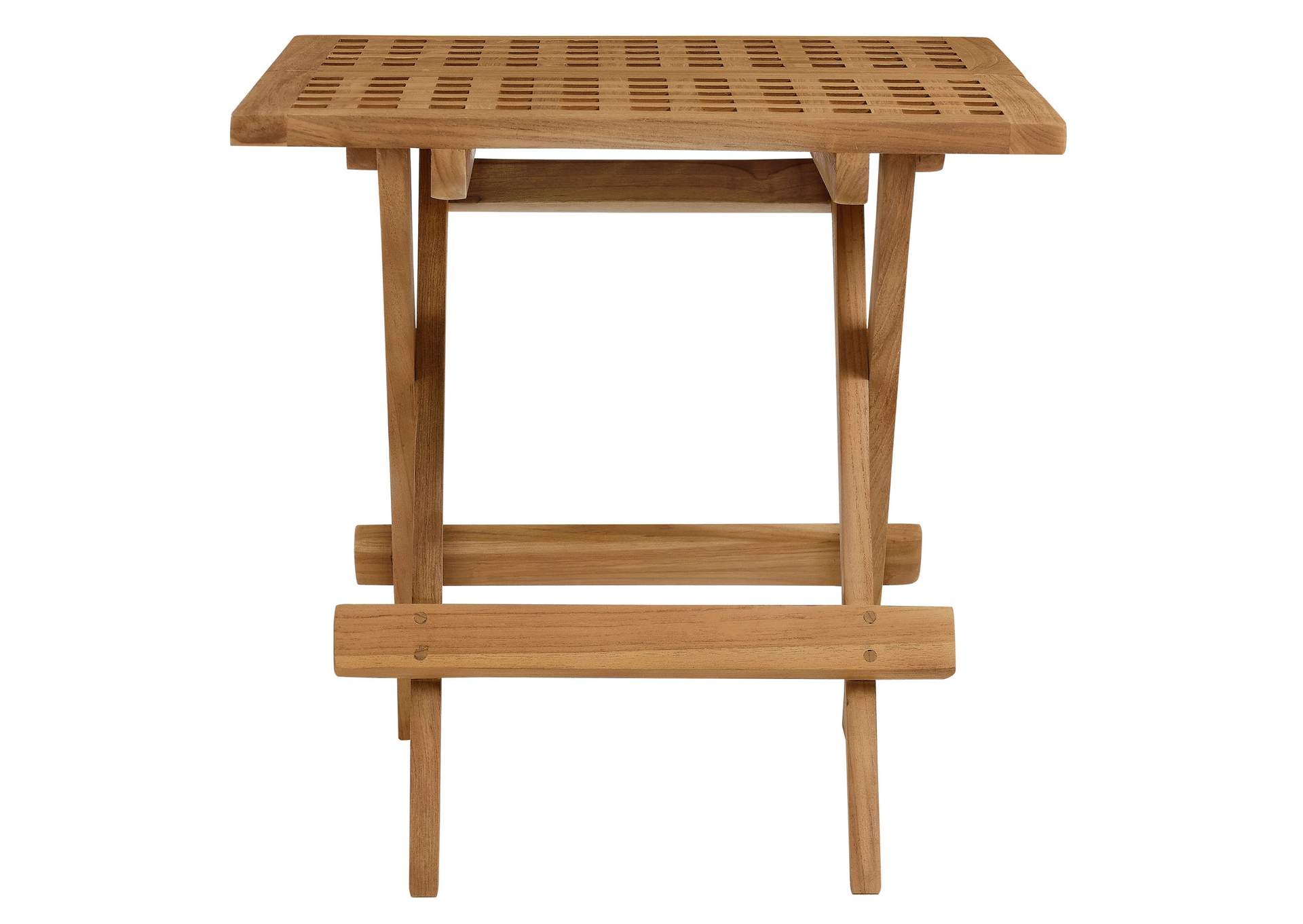 Vienna Outdoor Patio Teak Wood Side Table By Modway image 5