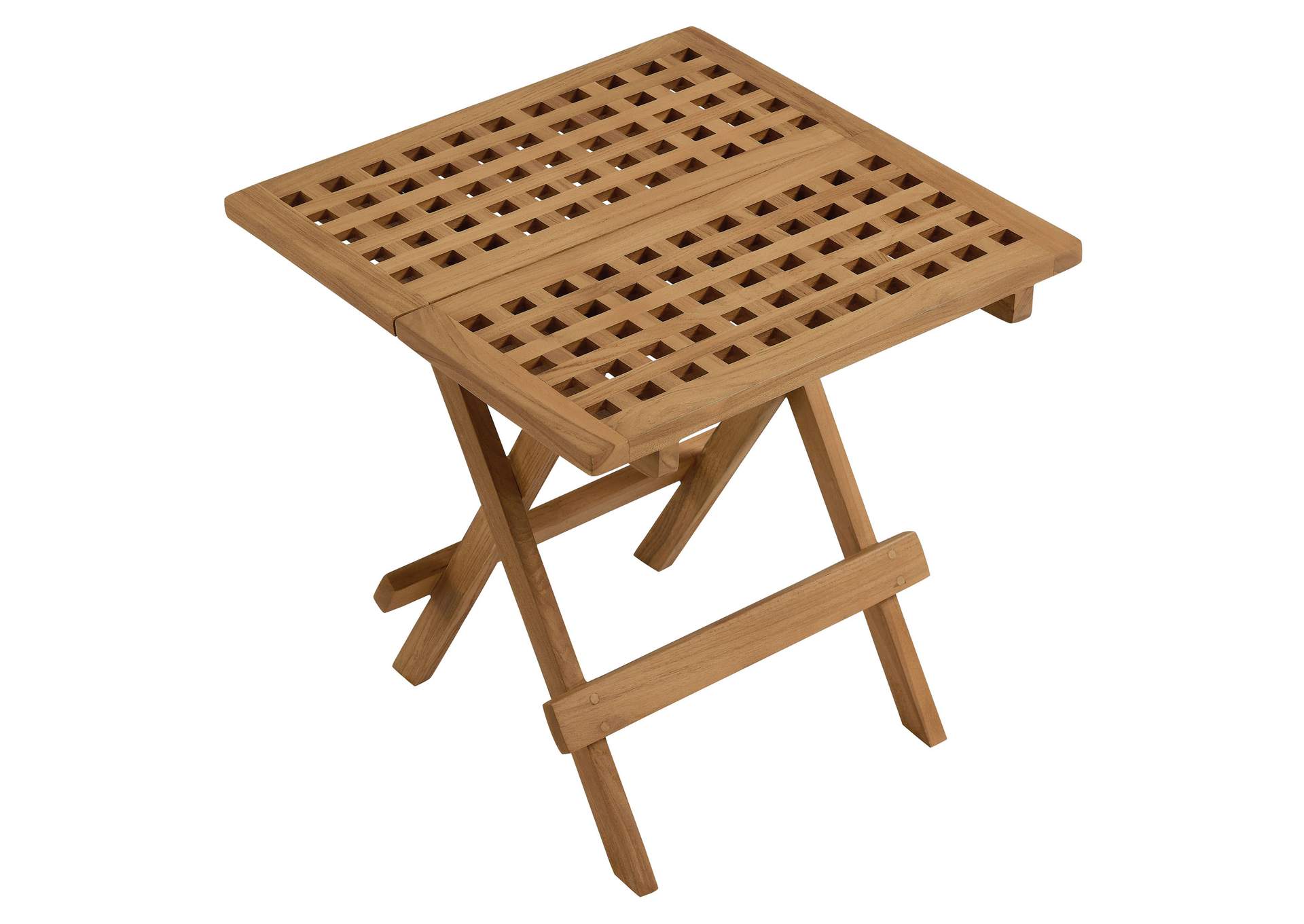Vienna Outdoor Patio Teak Wood Side Table By Modway image 7