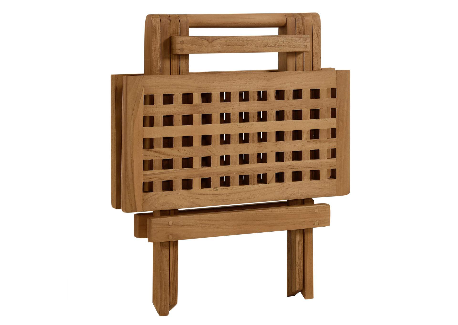 Vienna Outdoor Patio Teak Wood Side Table By Modway image 8
