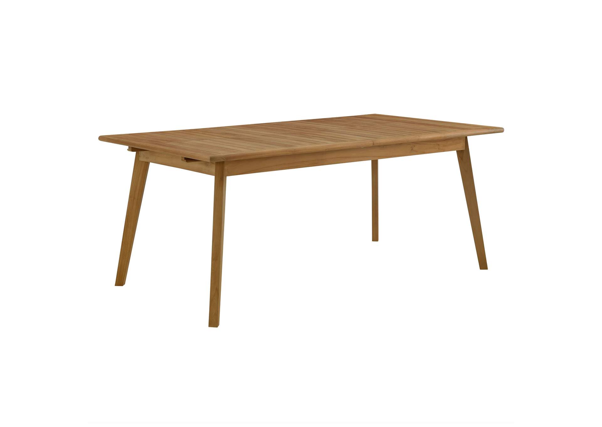 Vienna Outdoor Patio Teak Wood Extendable Dining Table By Modway image 1