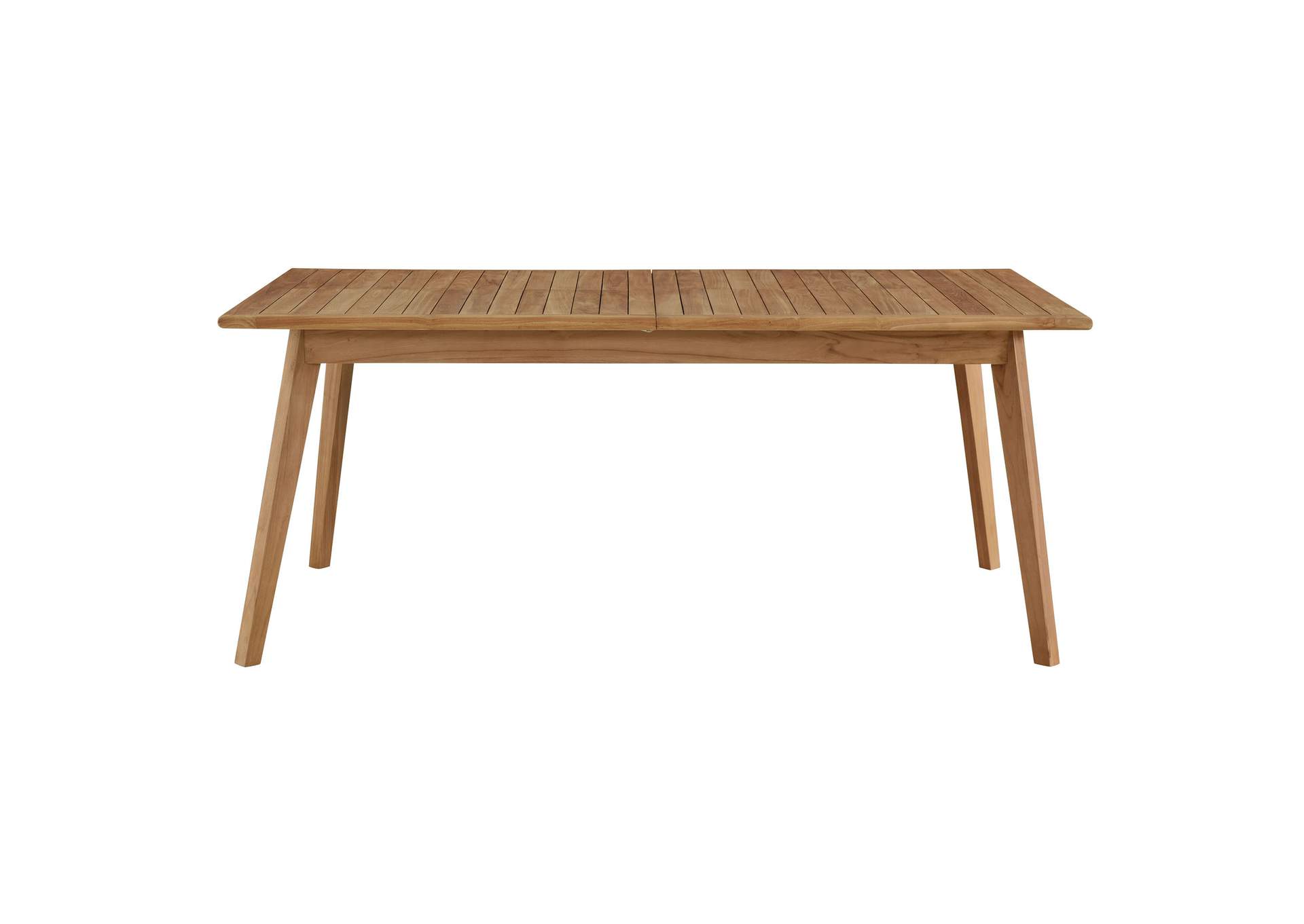 Vienna Outdoor Patio Teak Wood Extendable Dining Table By Modway image 6