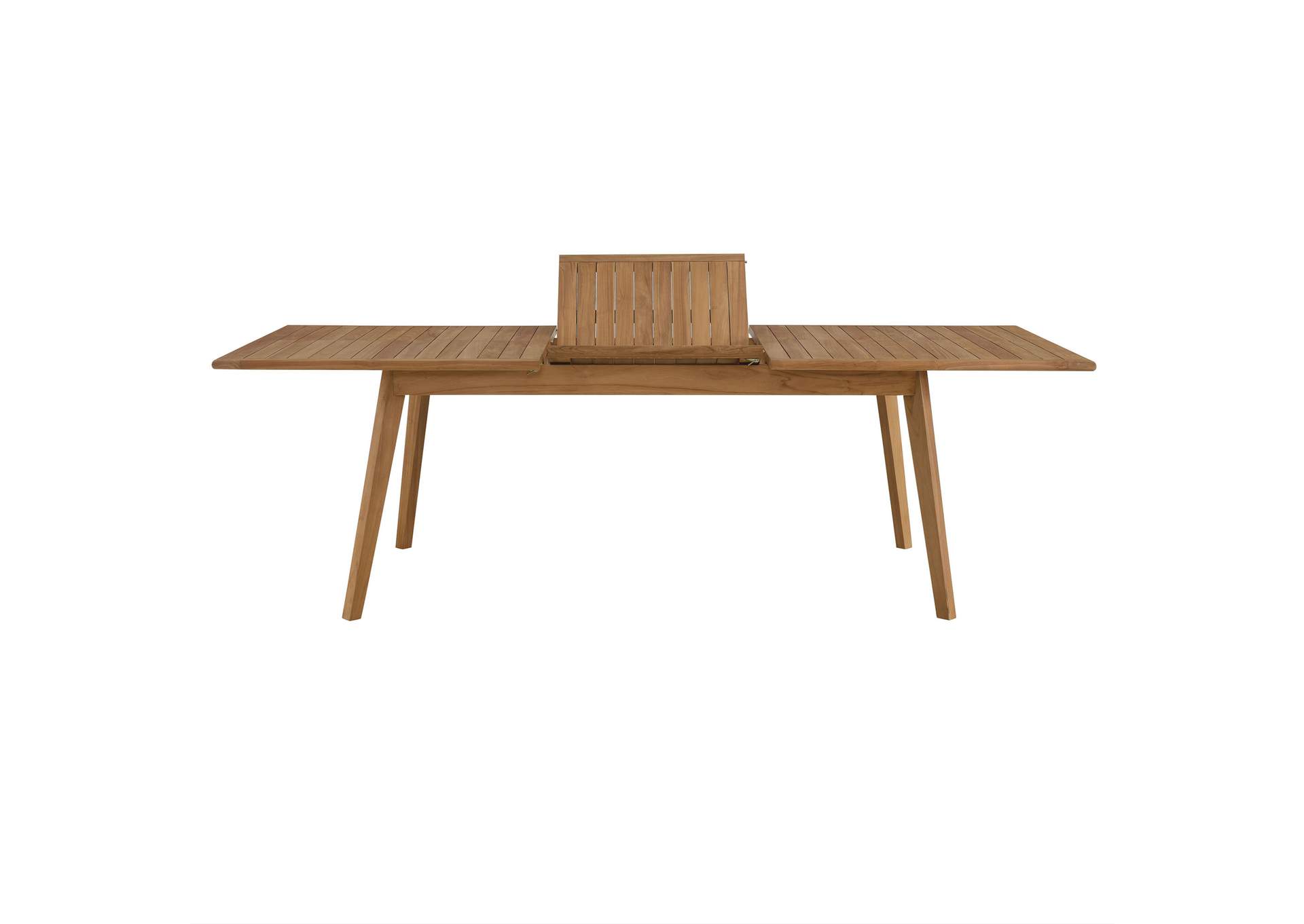 Vienna Outdoor Patio Teak Wood Extendable Dining Table By Modway image 7