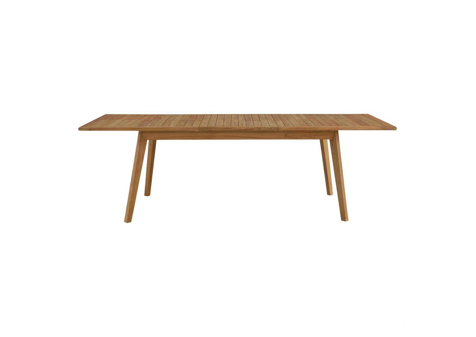 Vienna Outdoor Patio Teak Wood Extendable Dining Table By Modway image 8