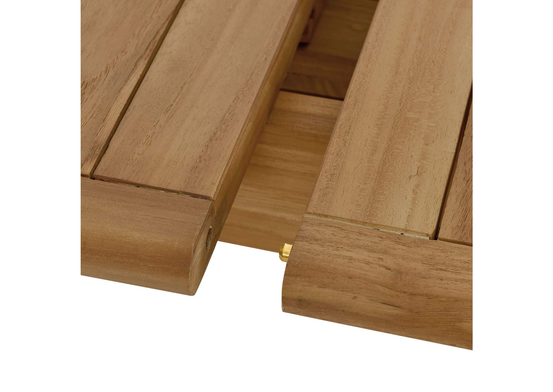 Vienna Outdoor Patio Teak Wood Extendable Dining Table By Modway image 10