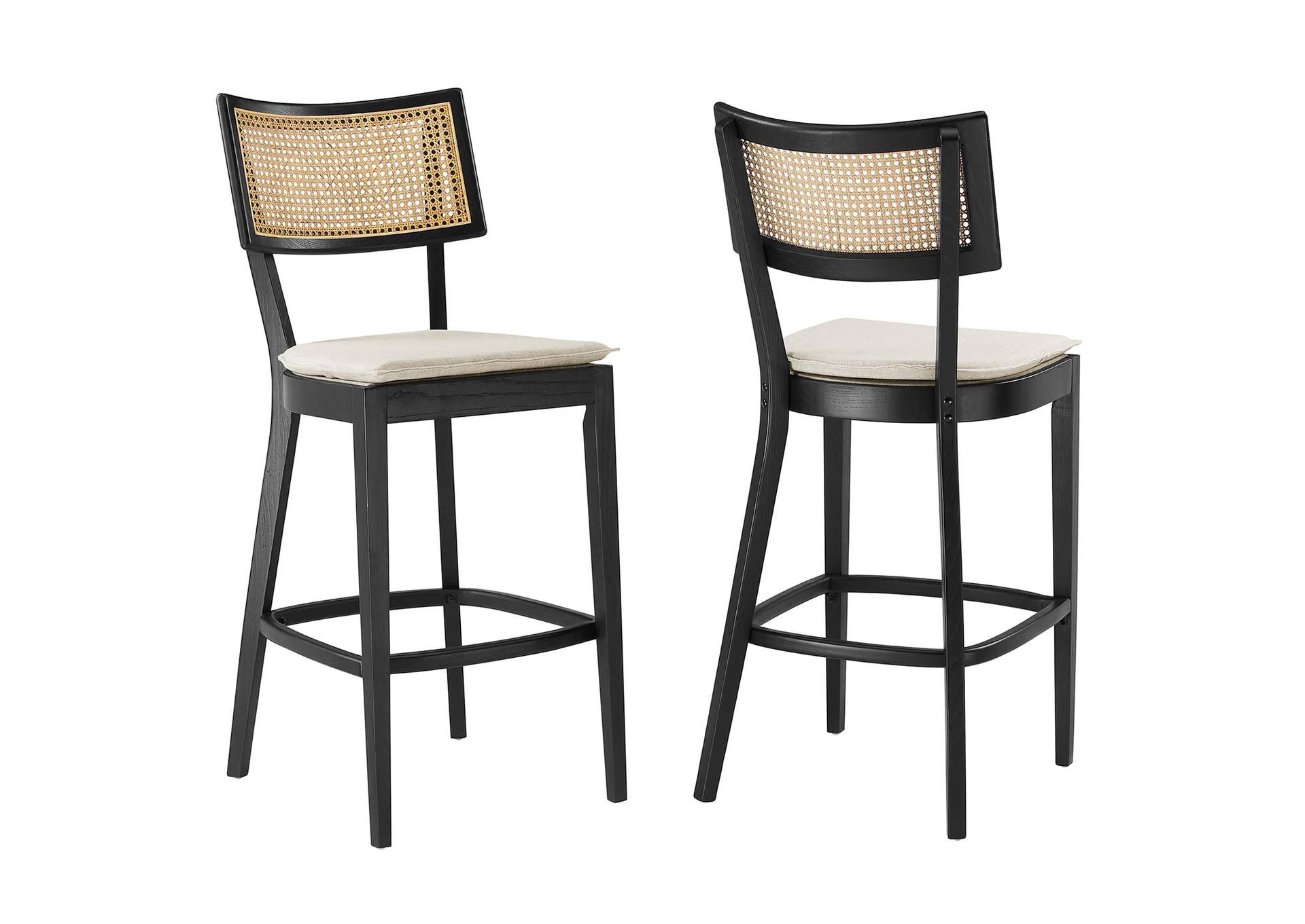 Caledonia Wood Bar Stools Set Of 2 By Modway
