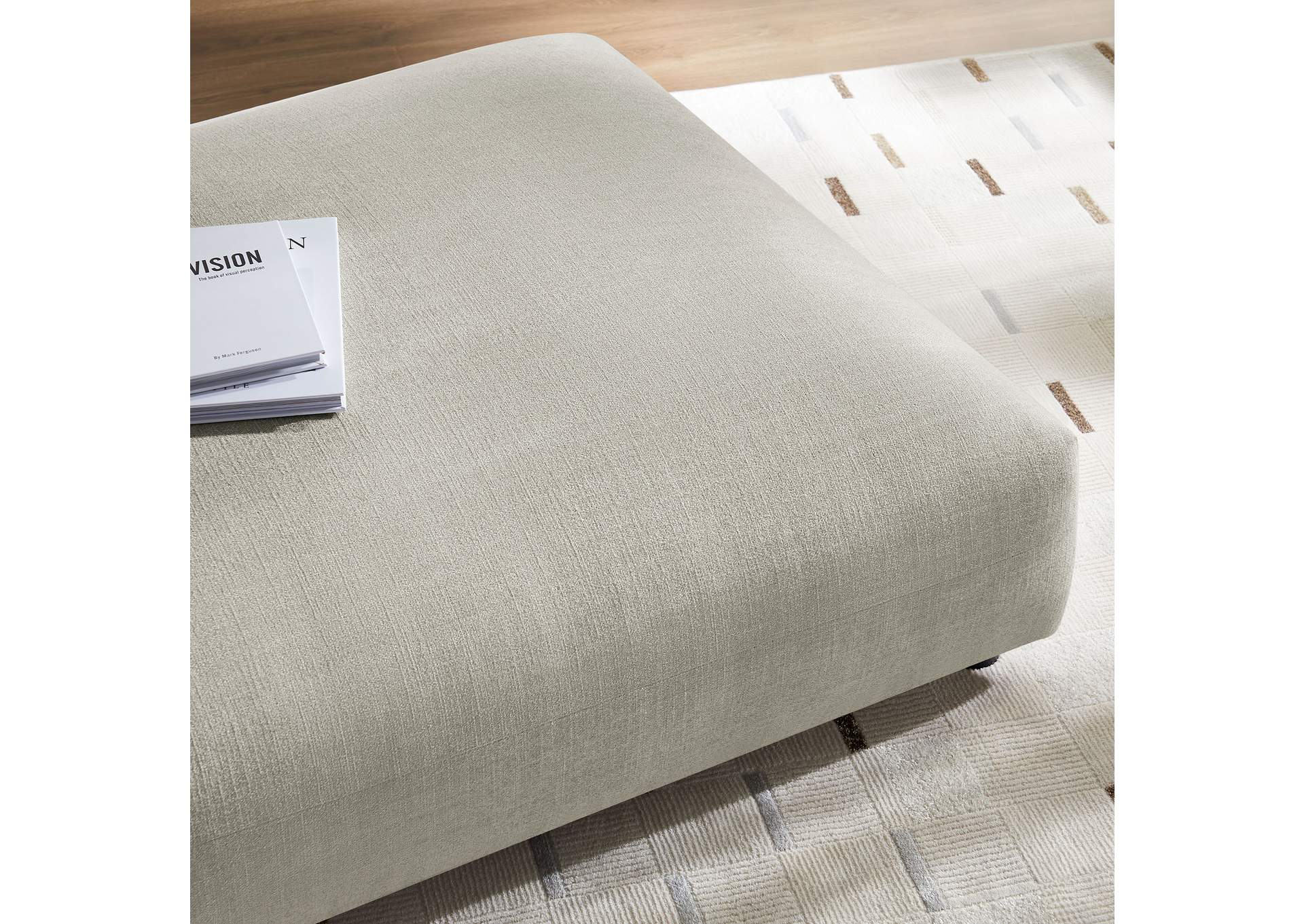 Solace Modular Upholstered Fabric Ottoman By Modway image 8