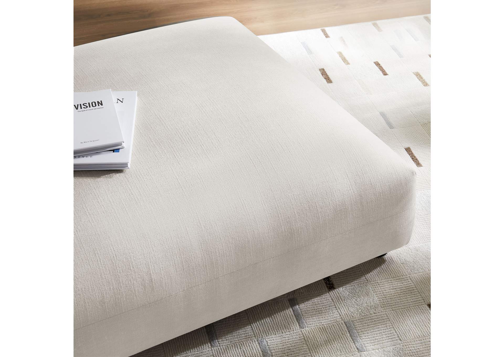 Solace Modular Upholstered Fabric Ottoman By Modway image 8