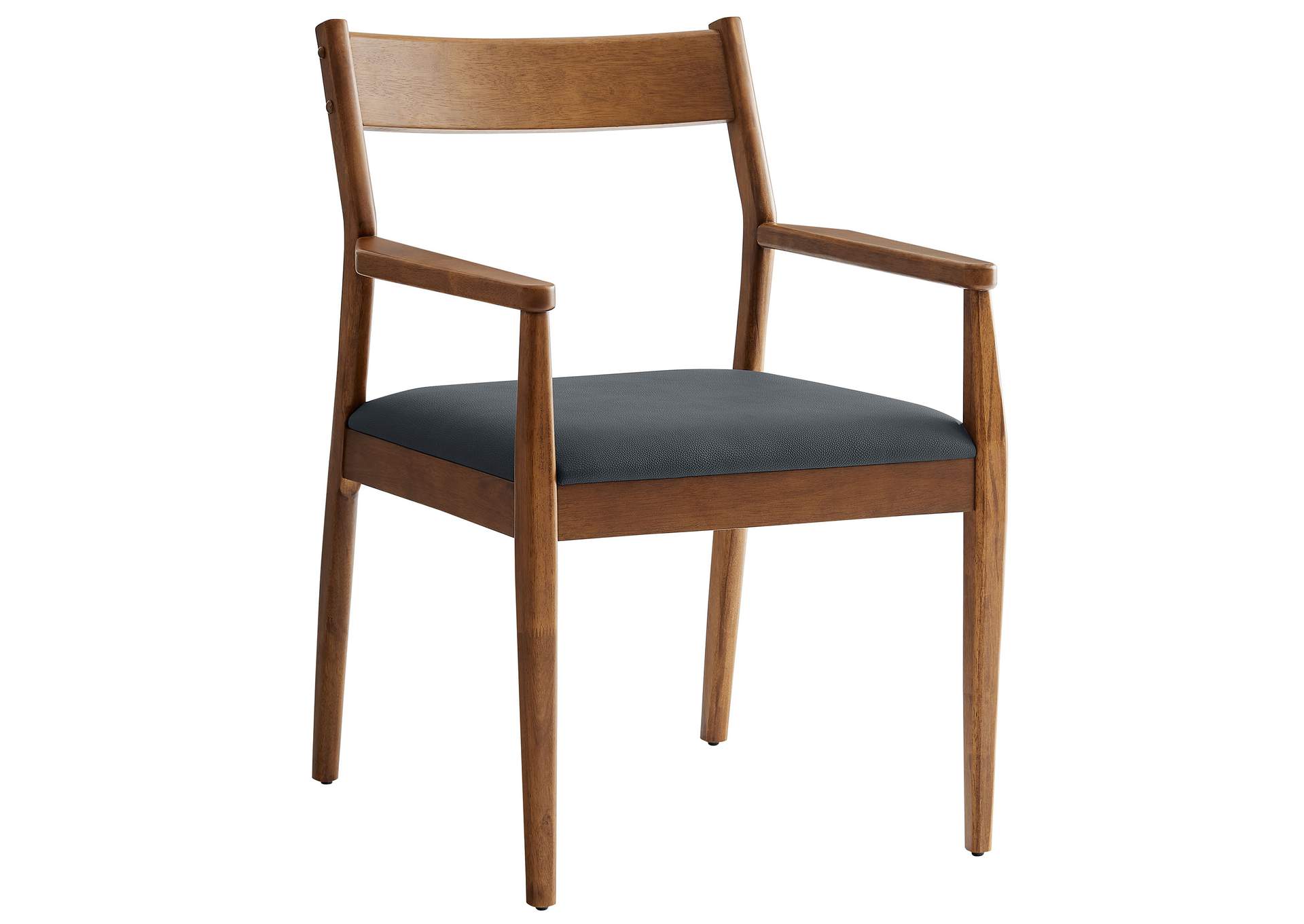 Solara Vegan Leather Wood Dining Armchairs Set Of 2 By Modway image 5